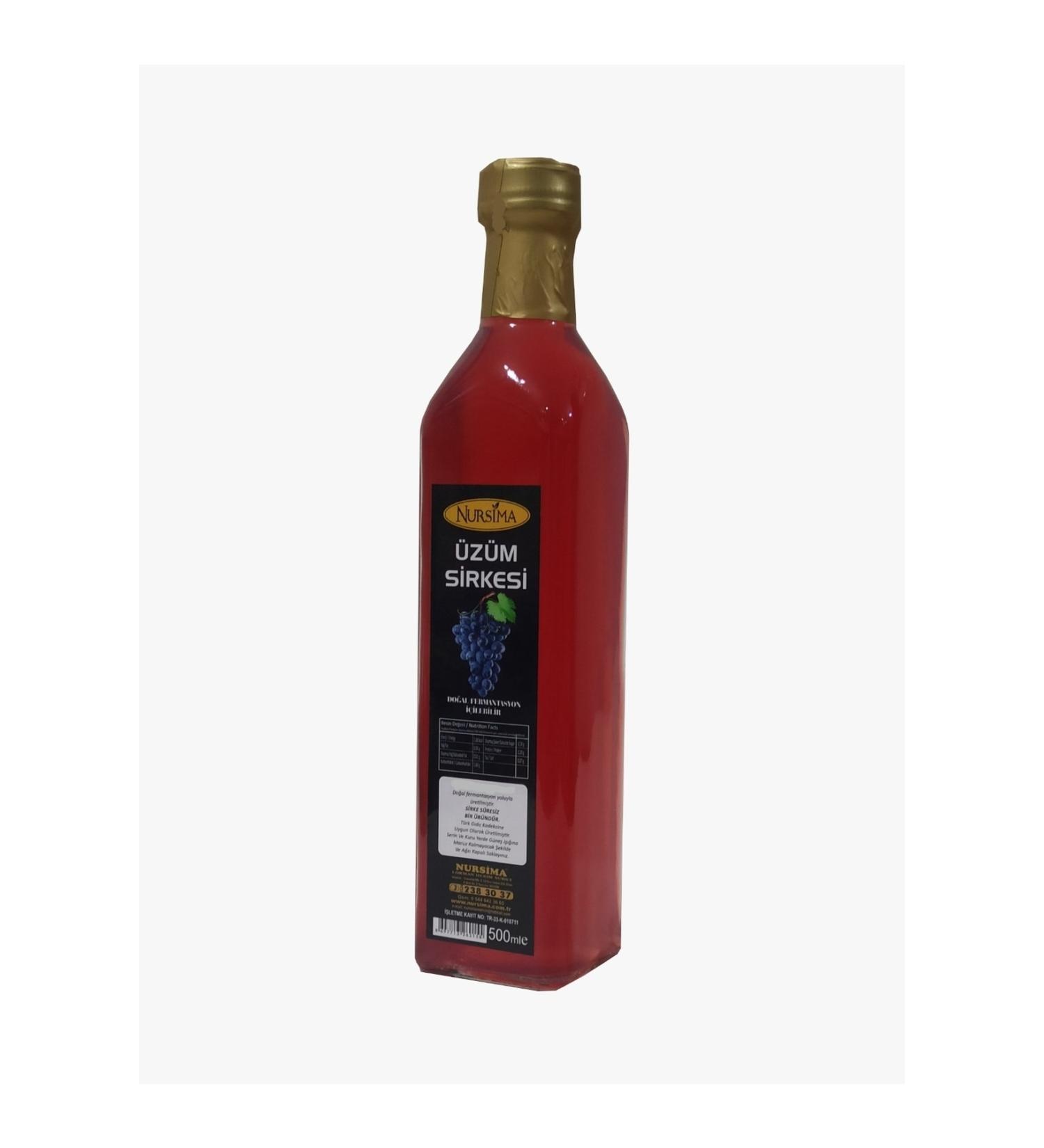Nursima Selcukavm Grape Vinegar Glass Packaging 500 Ml