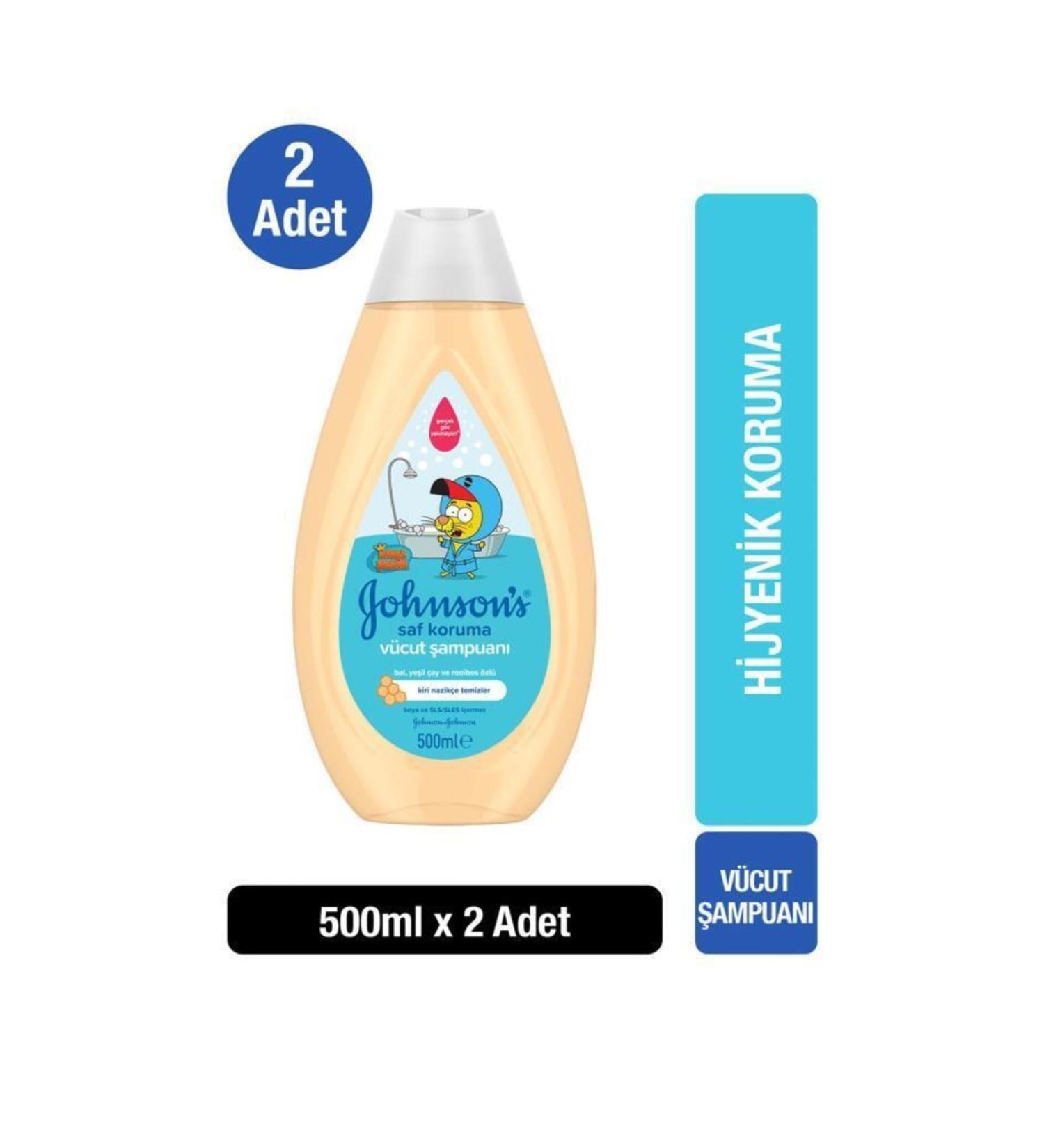 Johnson's King Shakir Pure Protection Body Wash 500 ml X 2
