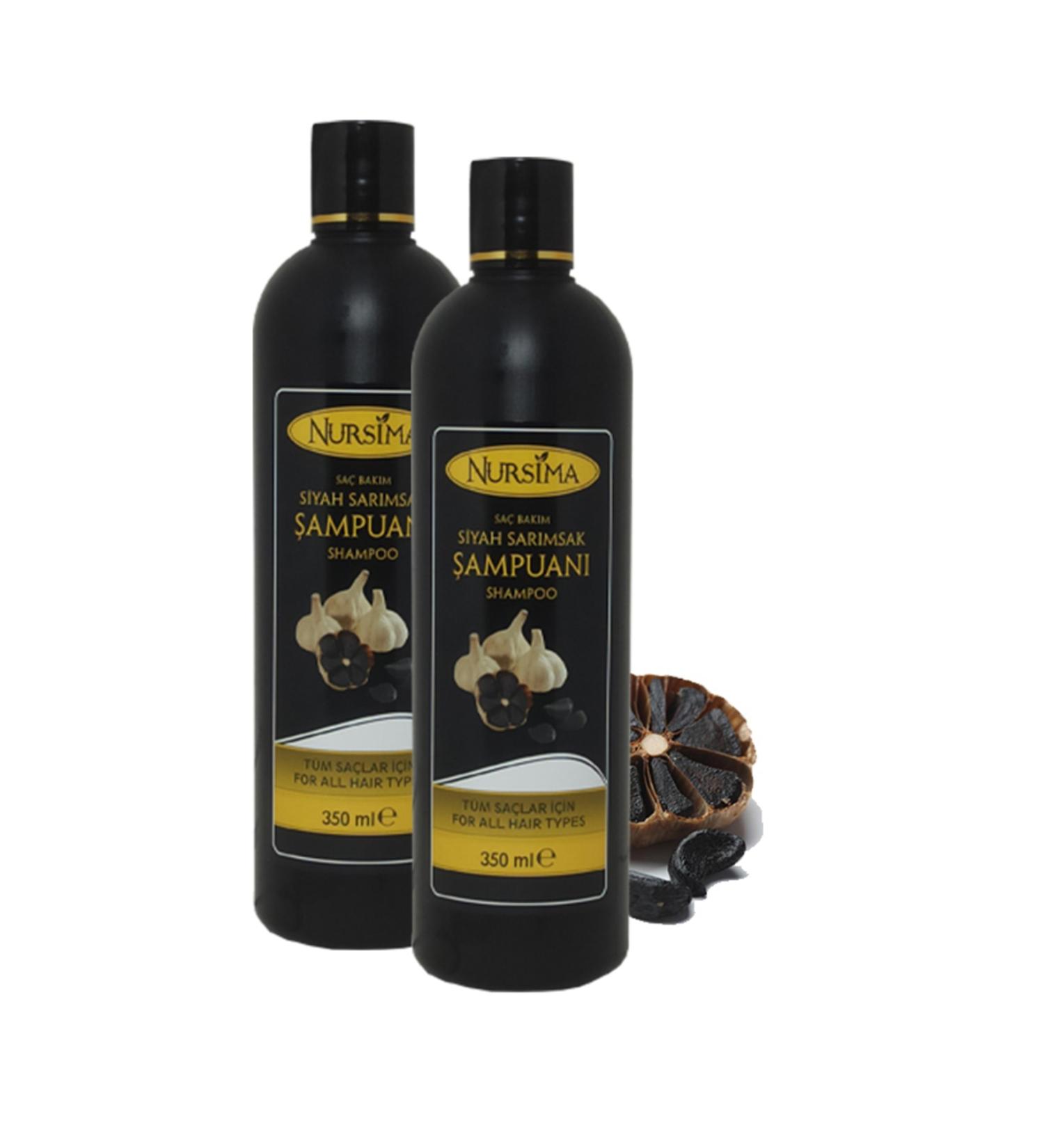 Nursima Herbal Essence Black Garlic Shampoo 350 Ml 2' Pack