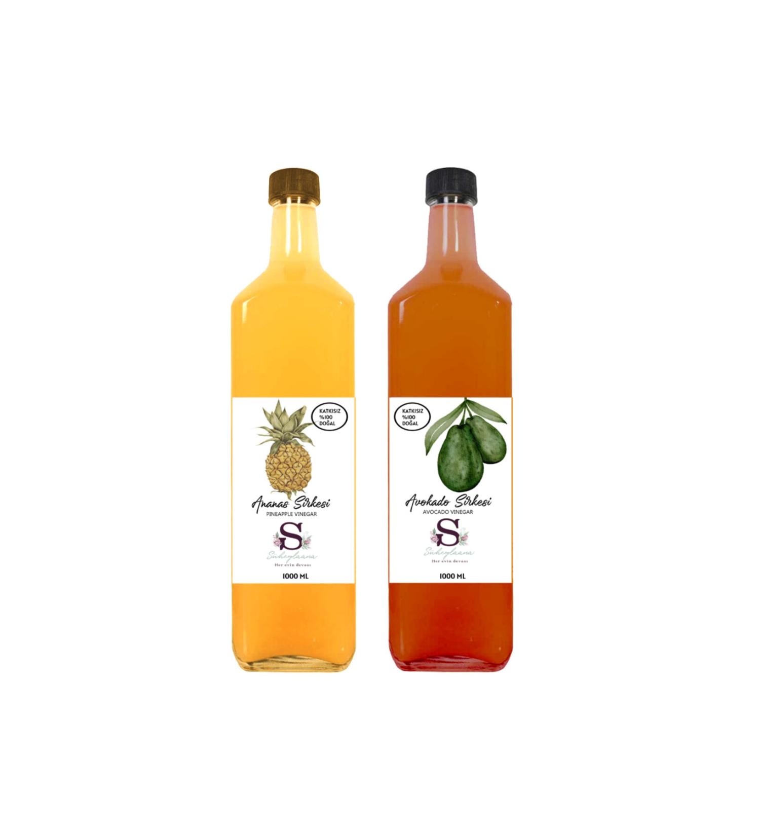 Suheylaana Natural Pineapple Vinegar 1000 Ml And Natural Avocado Vinegar 1000 Ml
