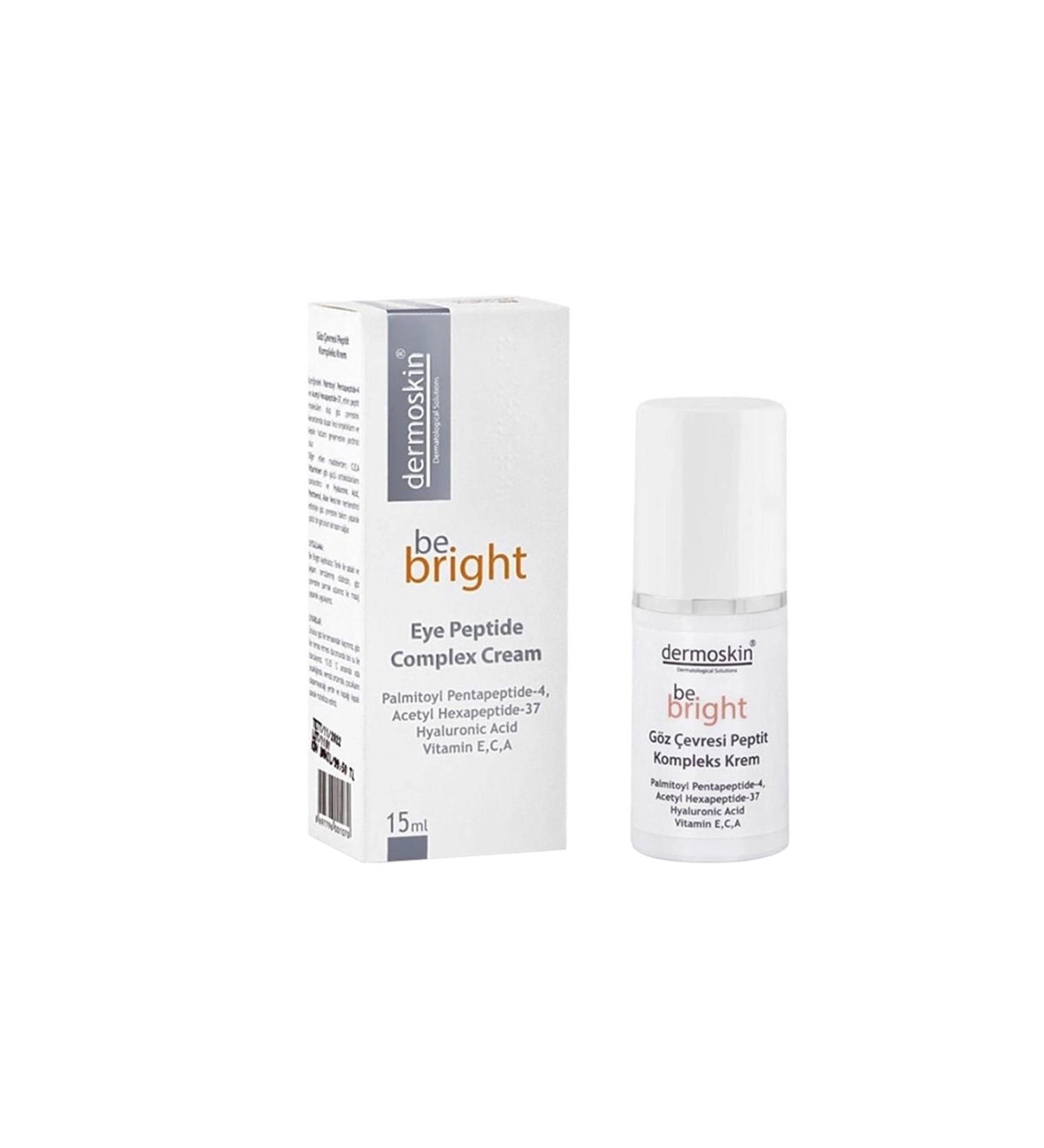 Dermoskin Be Bright Eye Contour Peptide Complex Cream 15 Ml