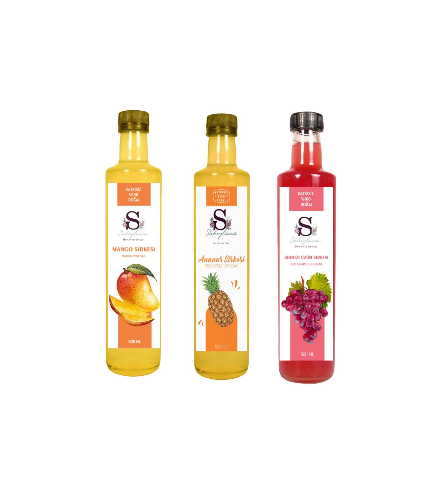 Suheylaana Natural Mango Pineapple and Coconut Vinegar 500 Ml