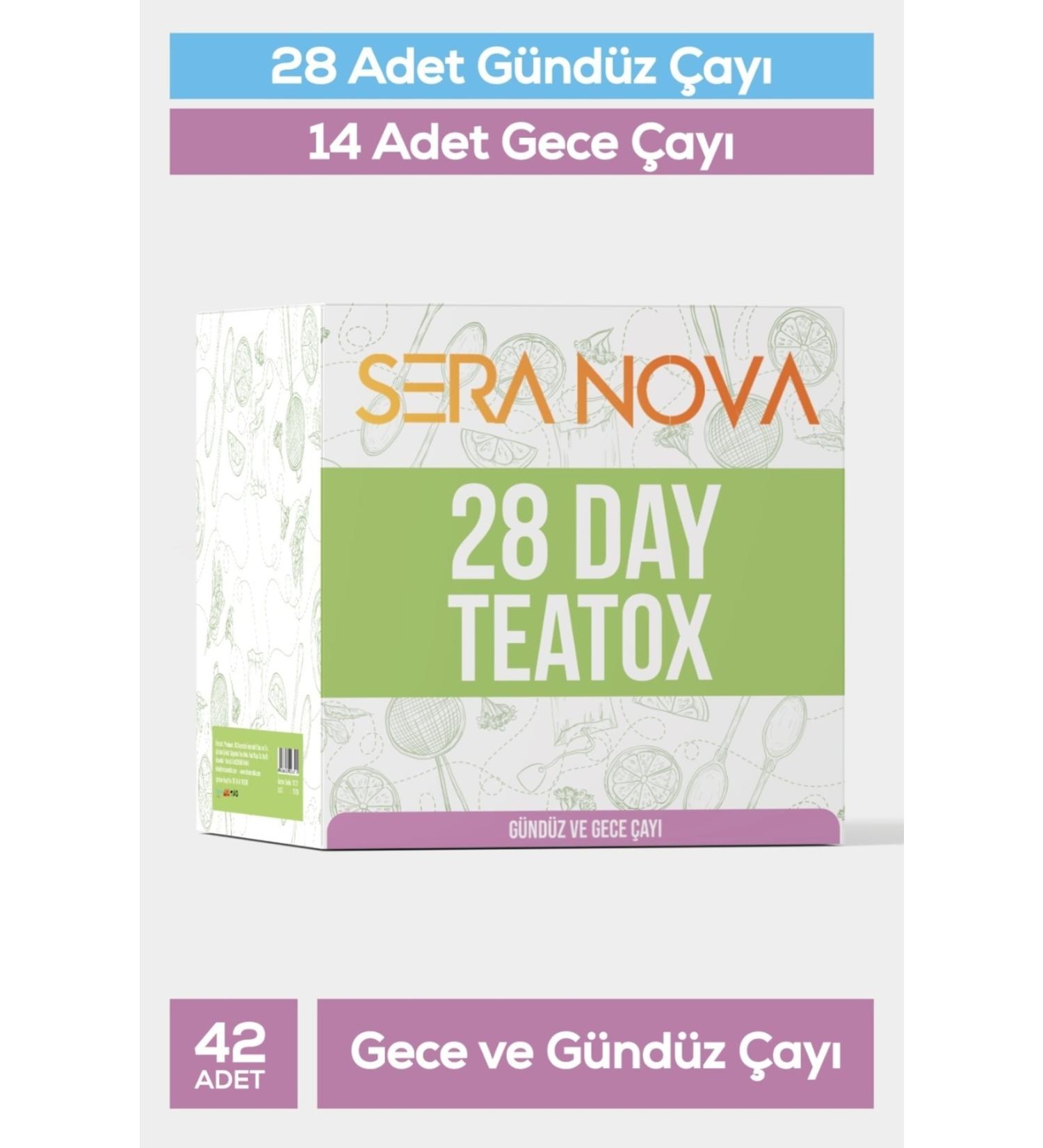 SeraNova Teatox Detox Tea 28 Day Tea 14 Night Tea