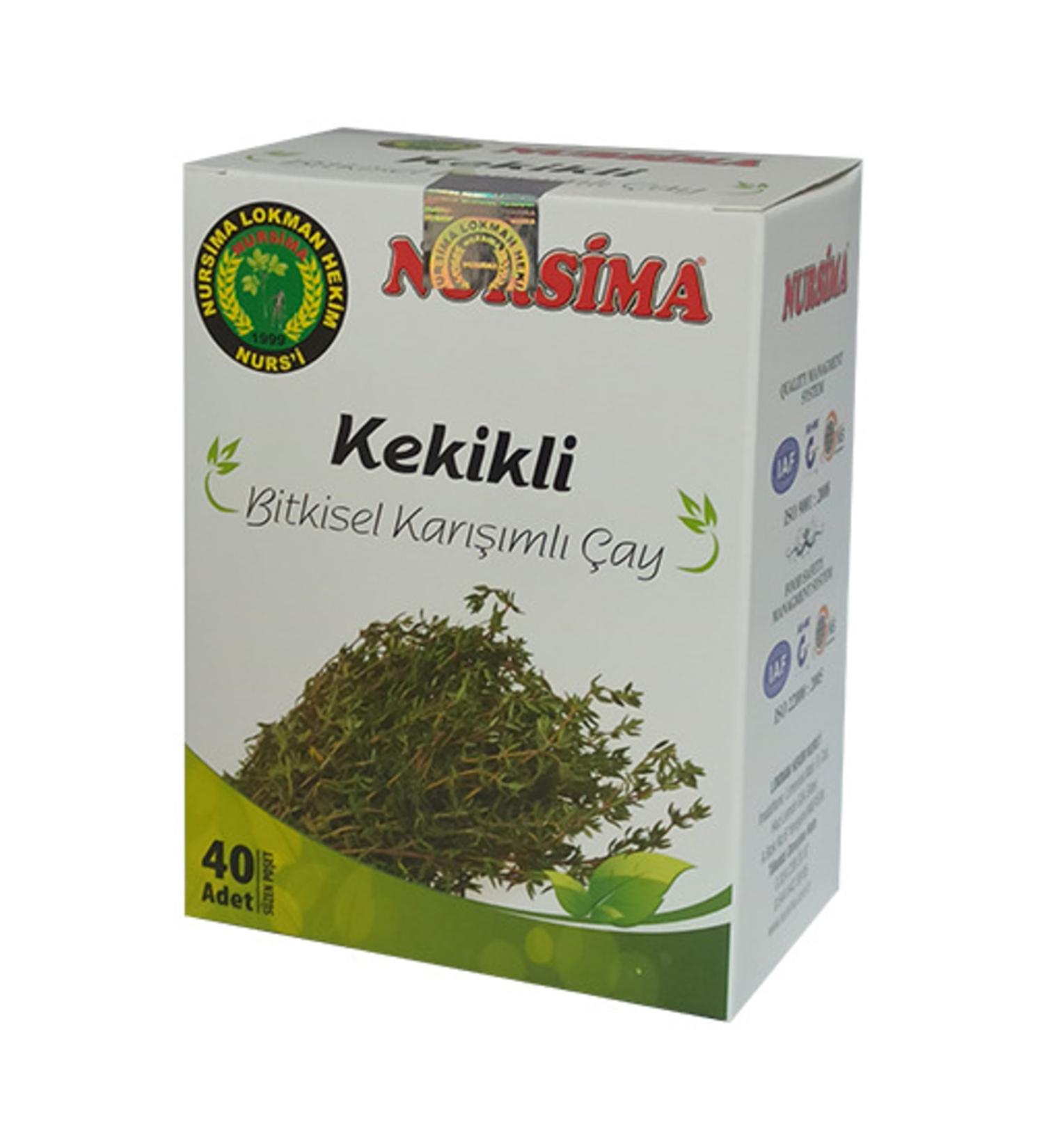 Nursima Siftaholsun ar Thyme Herbal Mix Tea 40 Filtering Bags