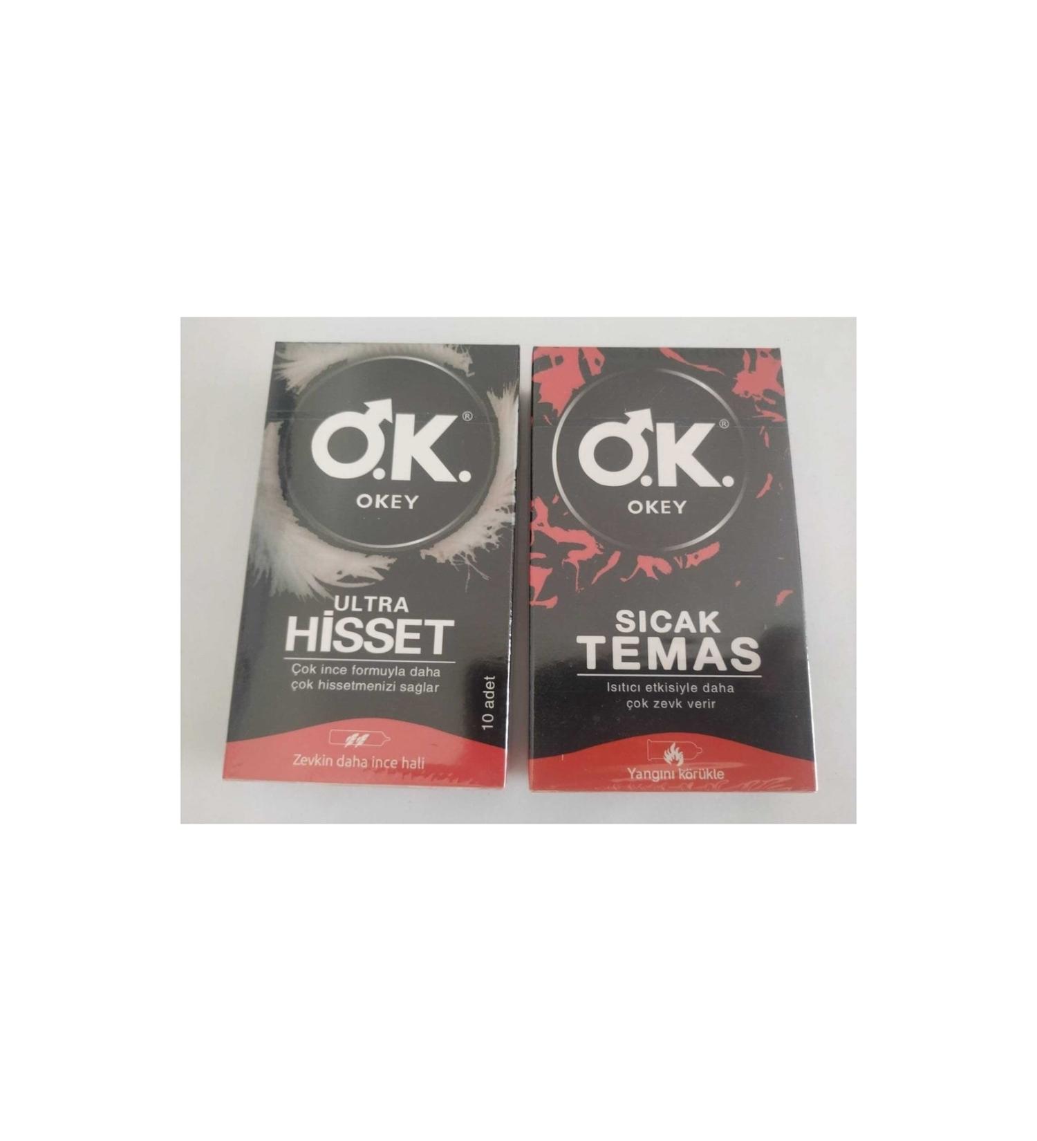 Okey Condom Feel 10 Hot Contact Condom 10 Piece