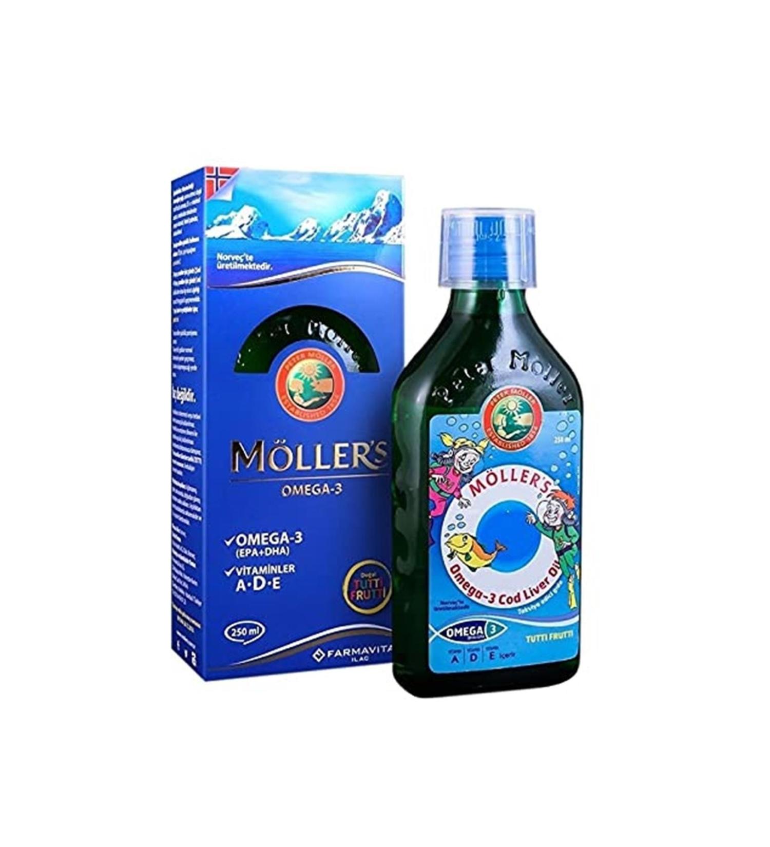 Mollers Omega-3 Syrup 250 ml - Buy Online on GoSupps.com