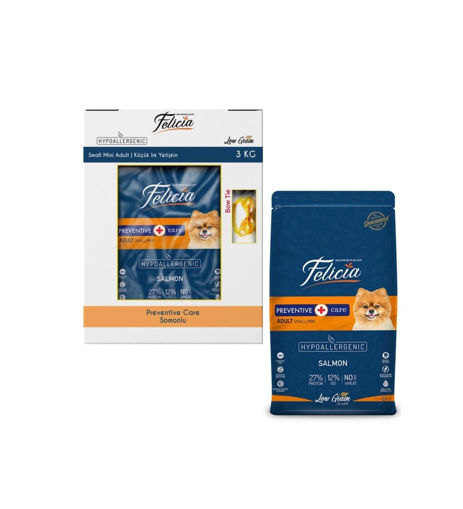 Felicia Low Grain Hypoallergenic Salmon Small Breed Dog Food 3 Kg