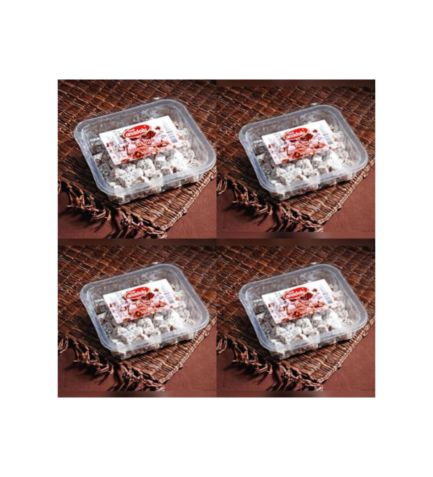 LIVE ANATOLIA Double Roasted Pistachio Turkish Delight 250 Gr X 4 Packs