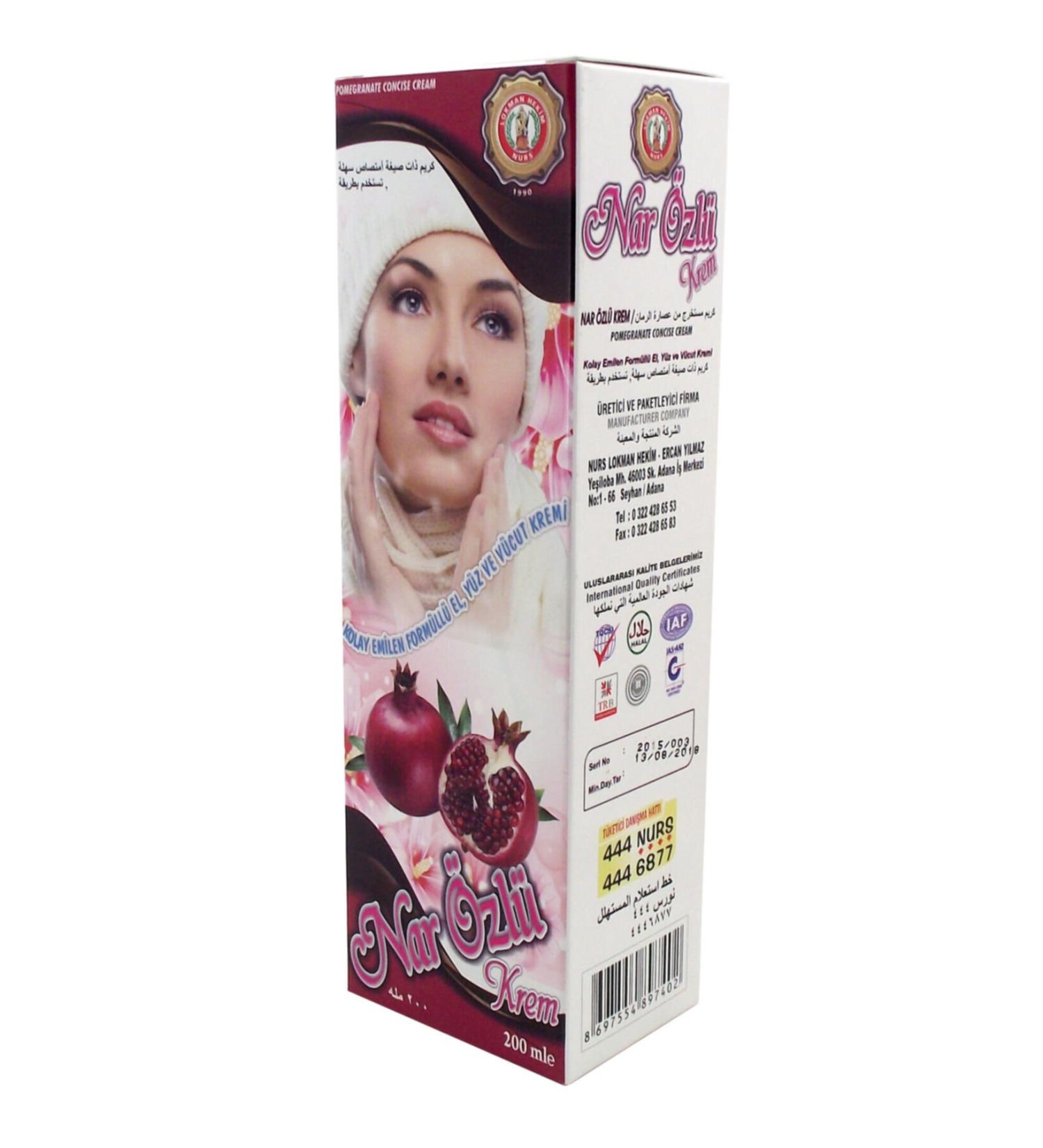 Nurs Pomegranate Extract Cream 200 Ml