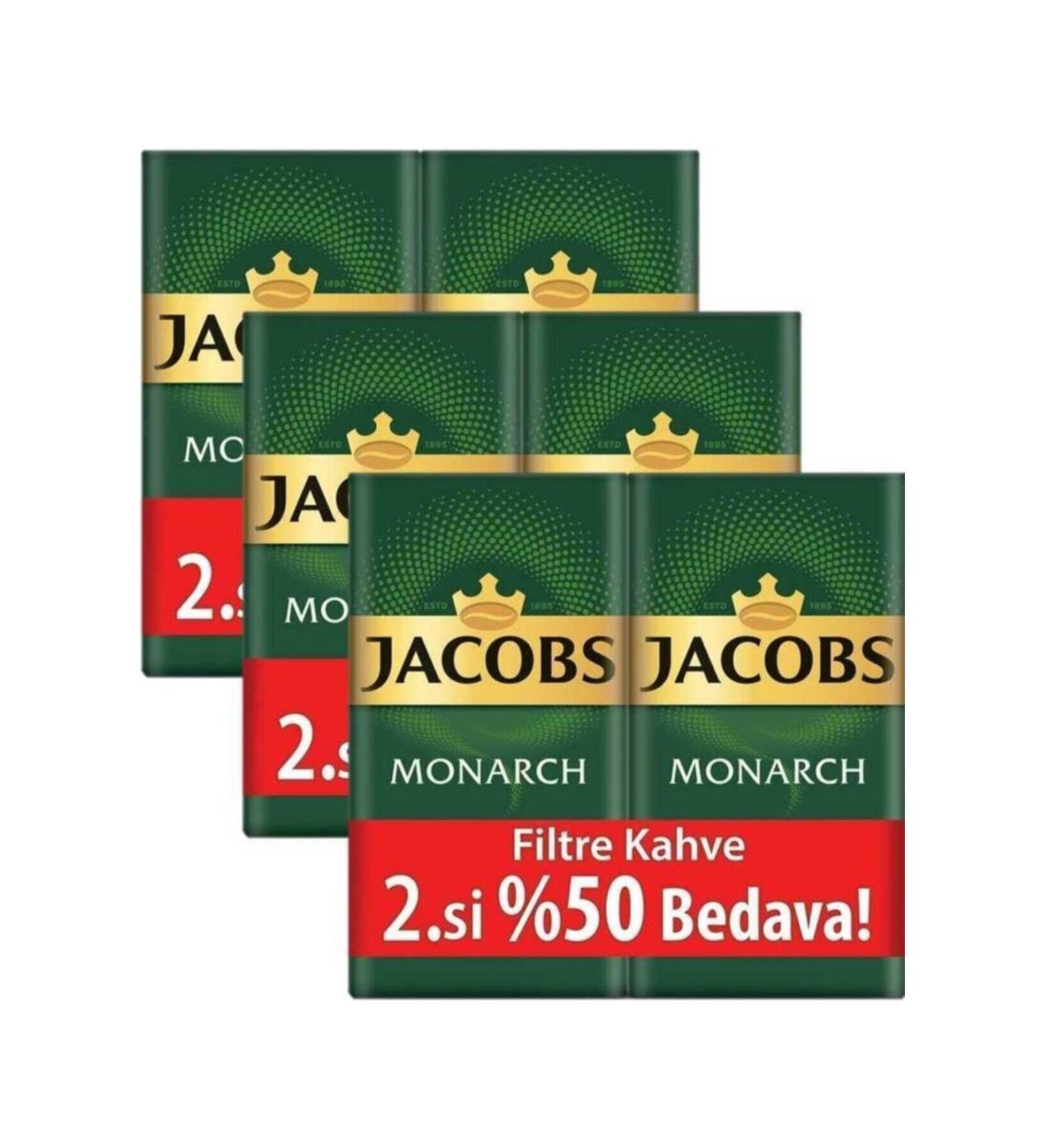 Jacobs Monarch Filter Coffee 2 X 500 gr Set of 3 3kg - Buy Online on GoSupps.com