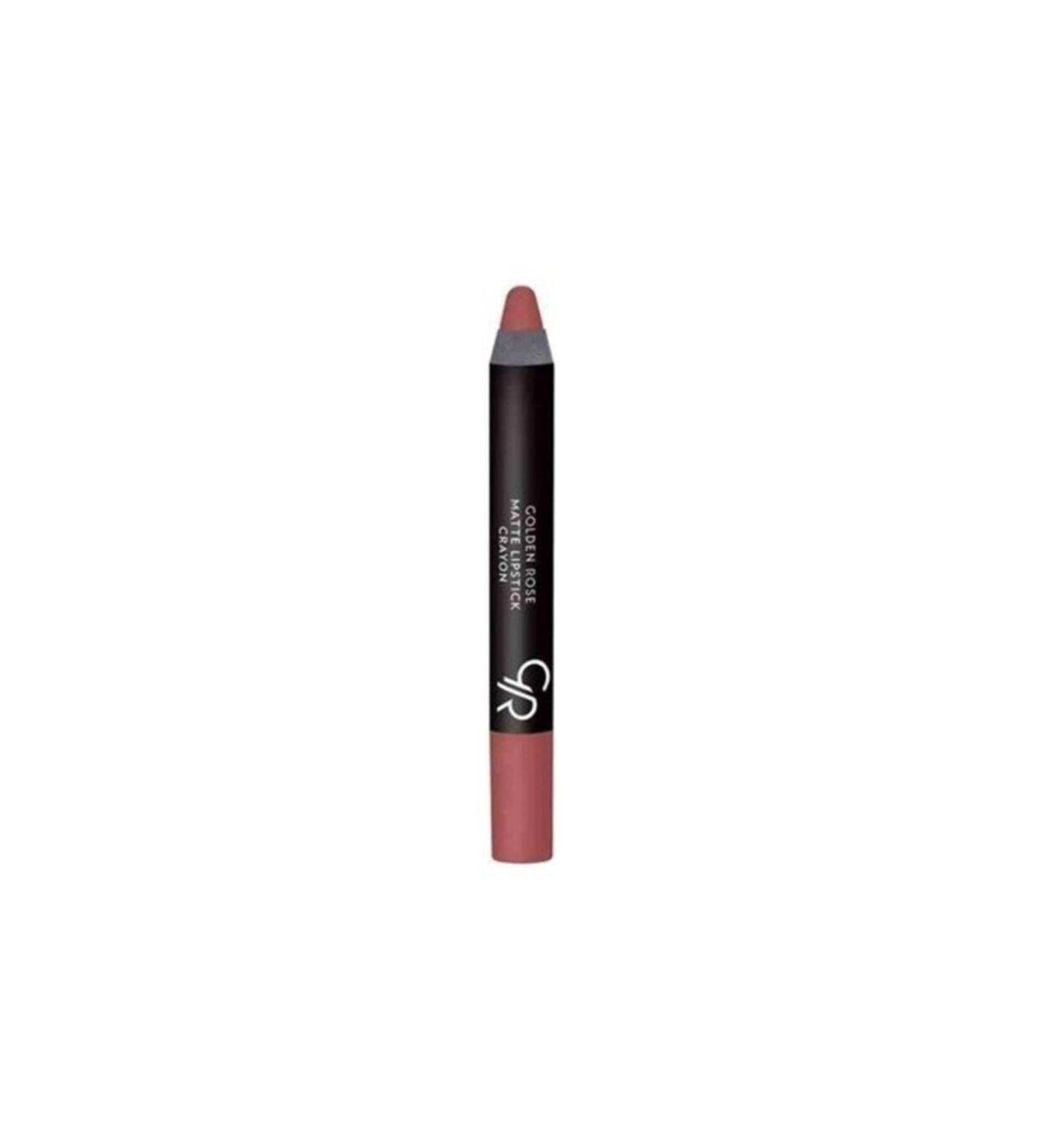 Golden Rose Matte Pencil Lipstick - Matte Lipstick Crayon No: 21
