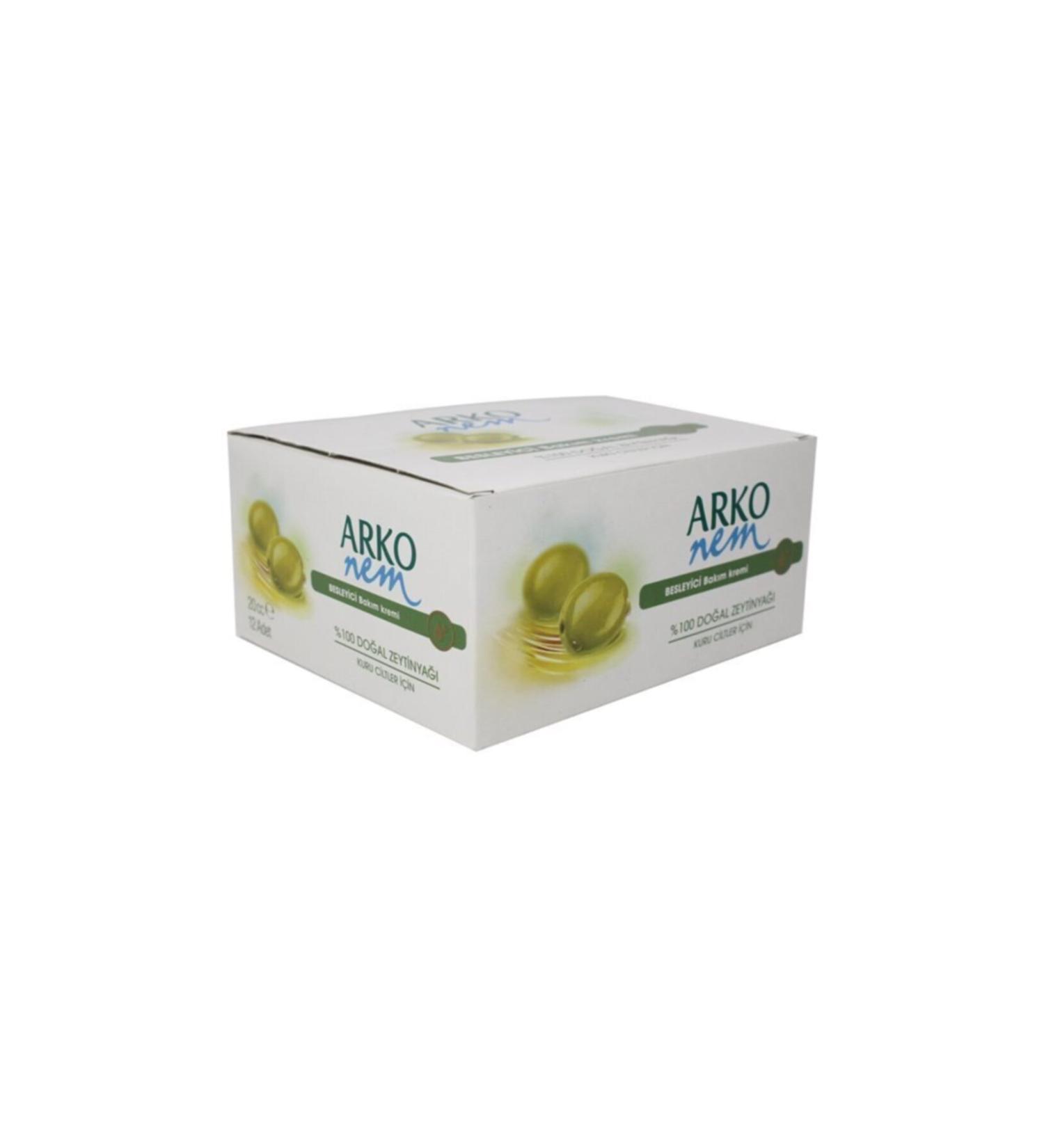 Arko Nem Arko Oil Cream Tube 20cc 12 Pack Olive Oil