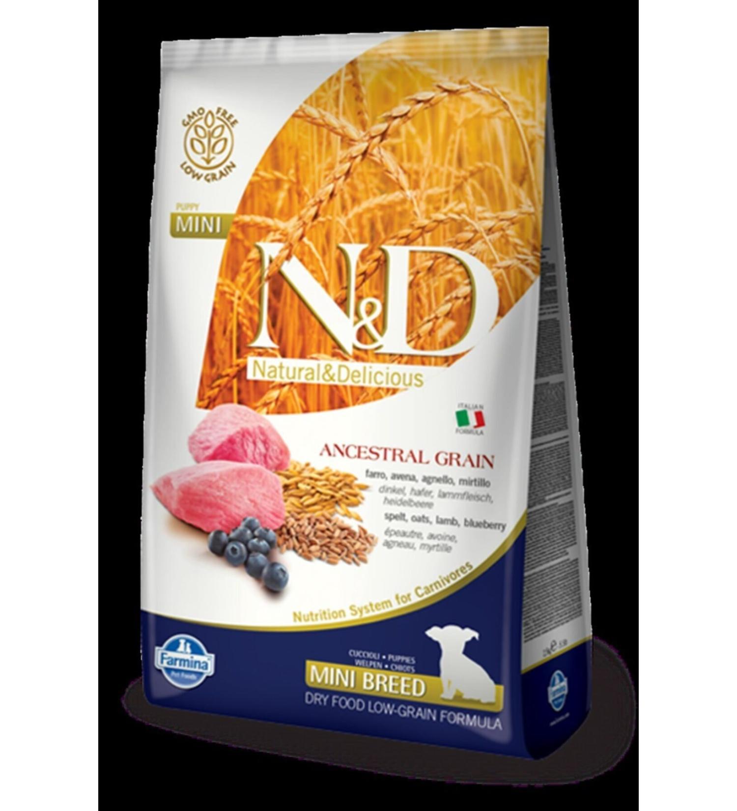 N & D Low Grain Lamb Blueberry Small Breed Puppy Food 2.5 kg