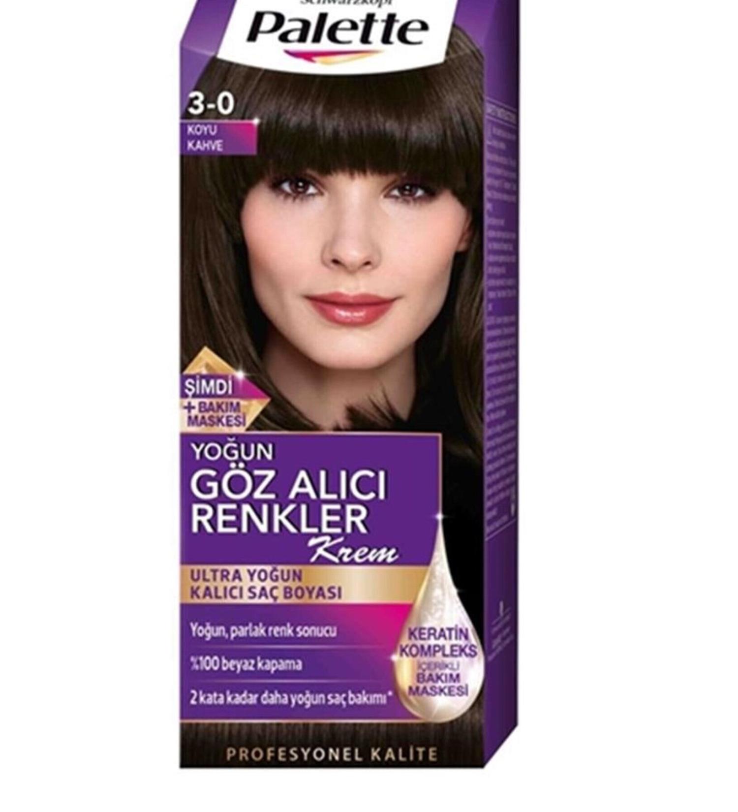 Palette Intense Eye-Catching Colors Hair Dye 3.0 Dark Brown