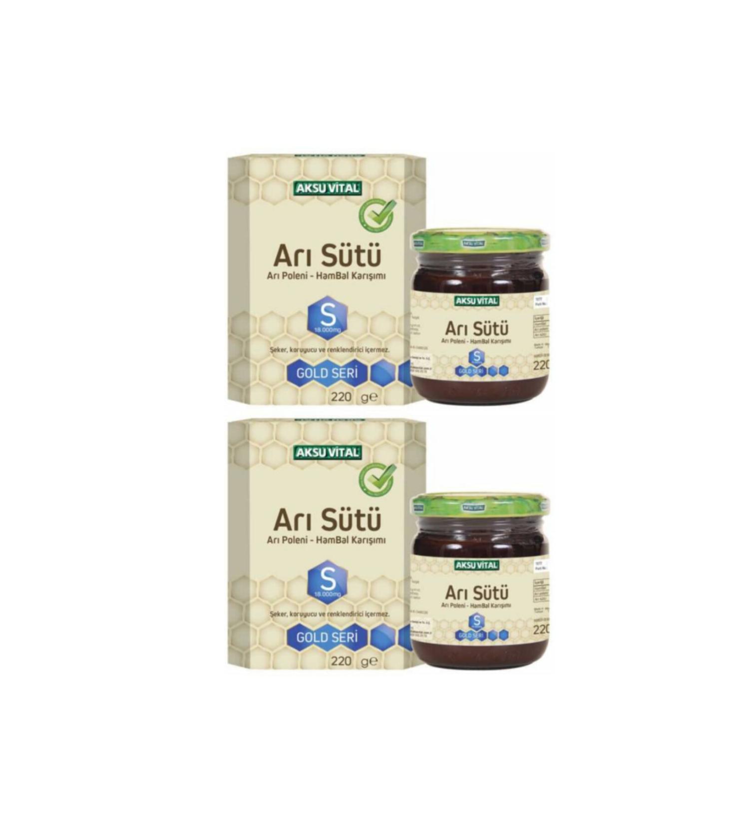 Aksu Vital Aksuvital Royal Jelly Honey Pollen (s) 18 000 mg Adult X 2 Pieces