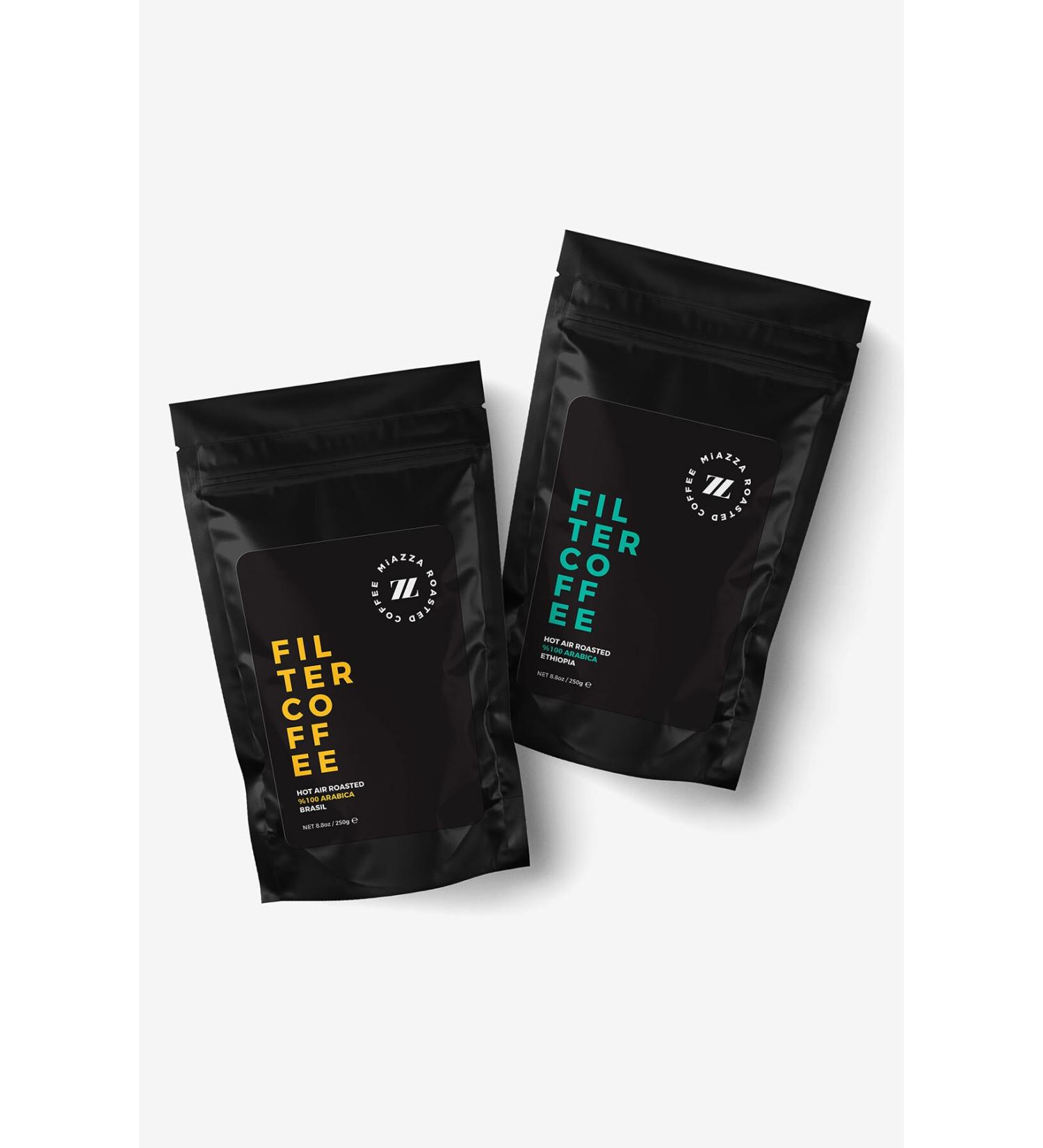 Miazza Coffee Ground Filter Coffee Brasil & Ethiopia 0 Arabica 2 X 250 gr