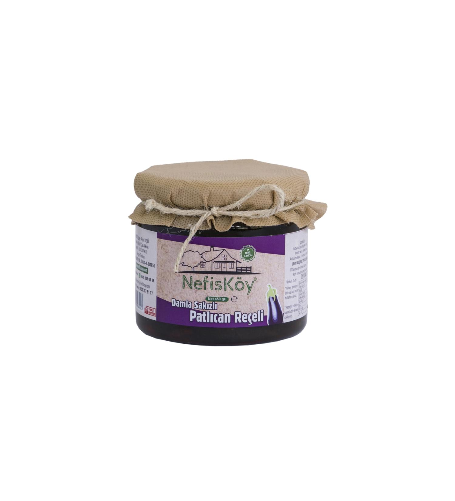 NefisK y Natural Additive-Free Mastic Eggplant Jam 450 gr