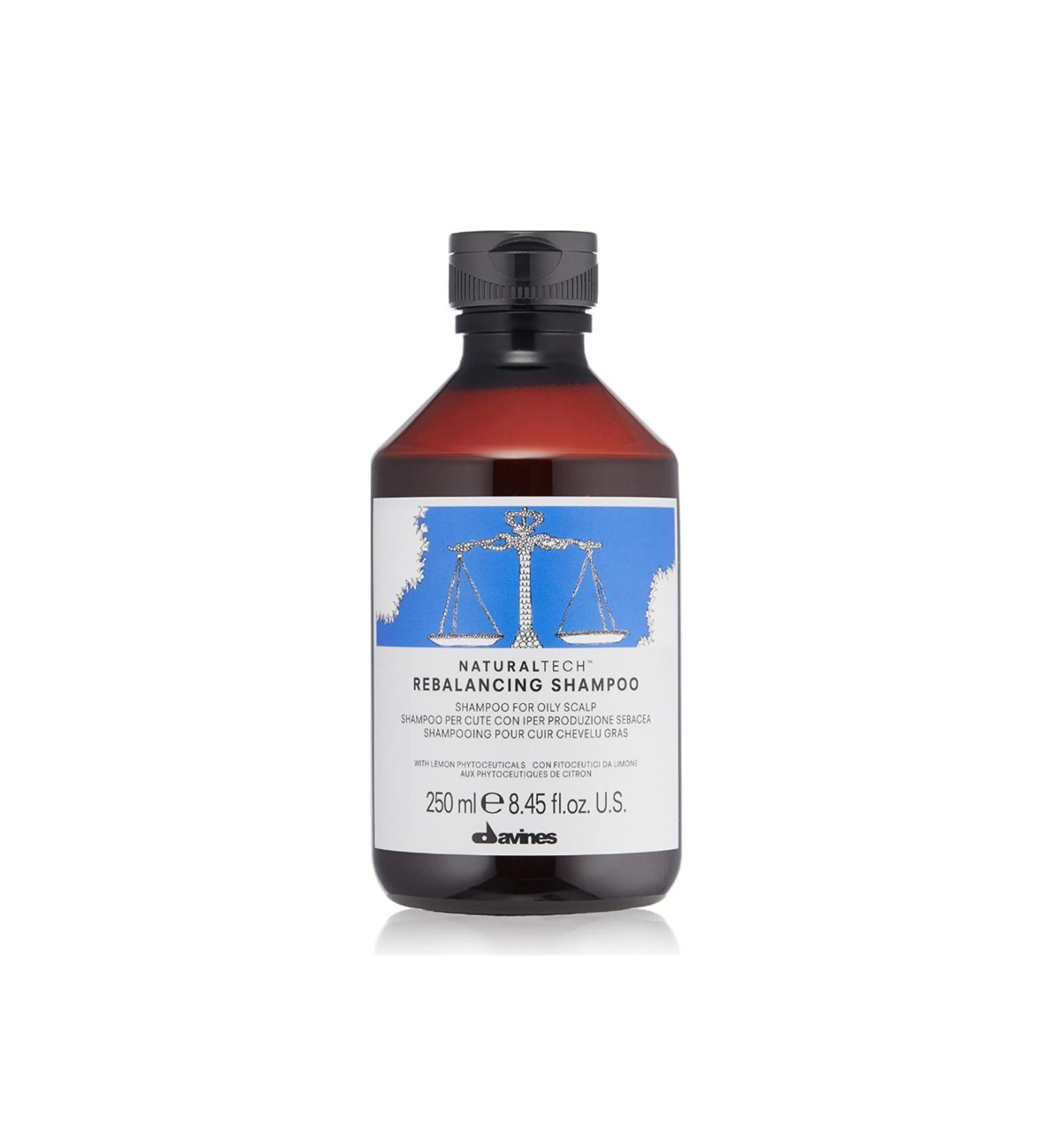 Davines Naturaltech Rebalancing For Oily Hair Sulfate Free Purifying Sebum Shampoo 250 Ml