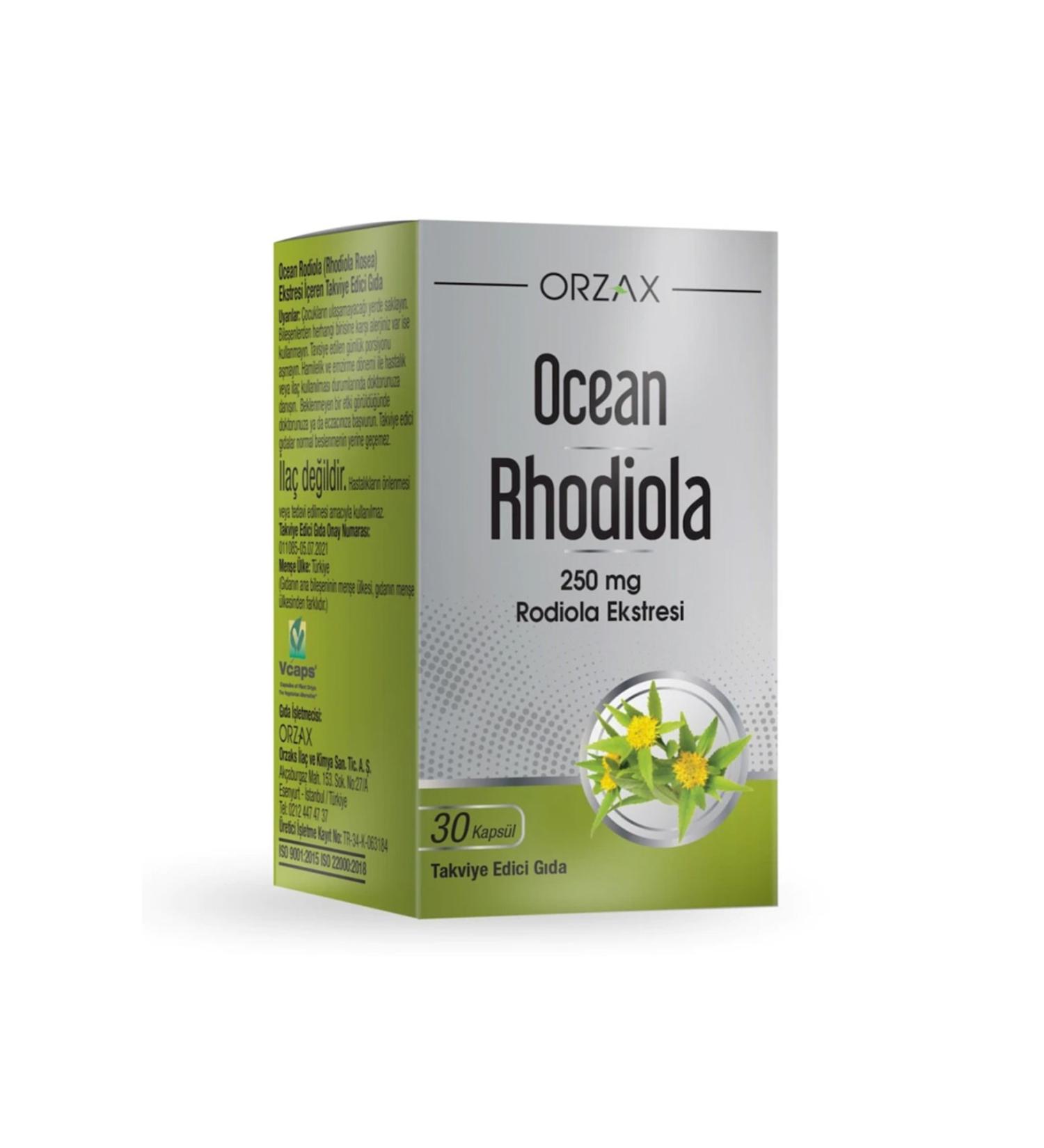 Ocean Supplement Rhodiola 250 mg 30 Capsules