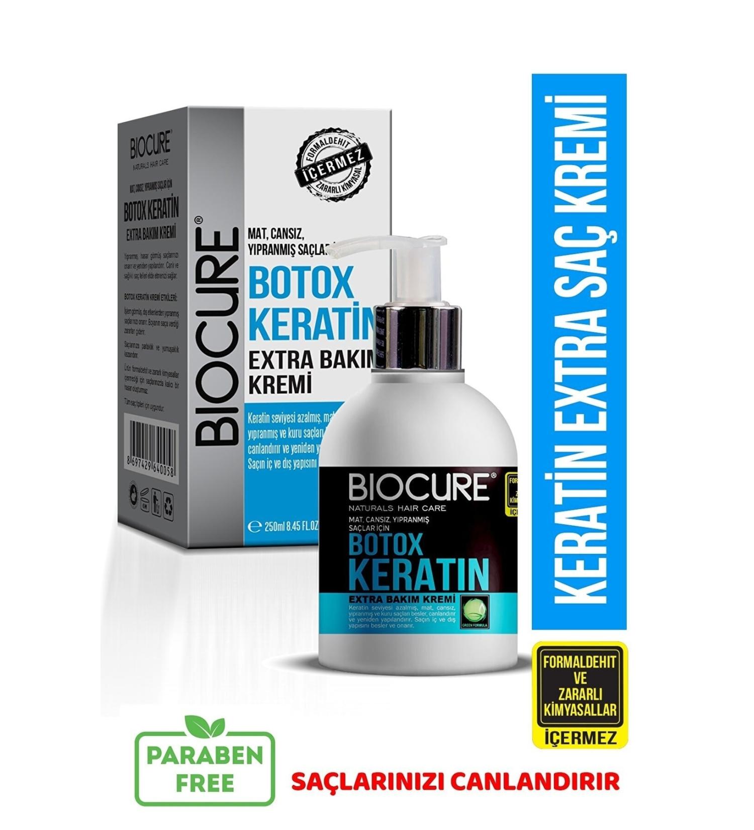 Biocure Botox Keratin Extra Hair Care Cream 250 Ml