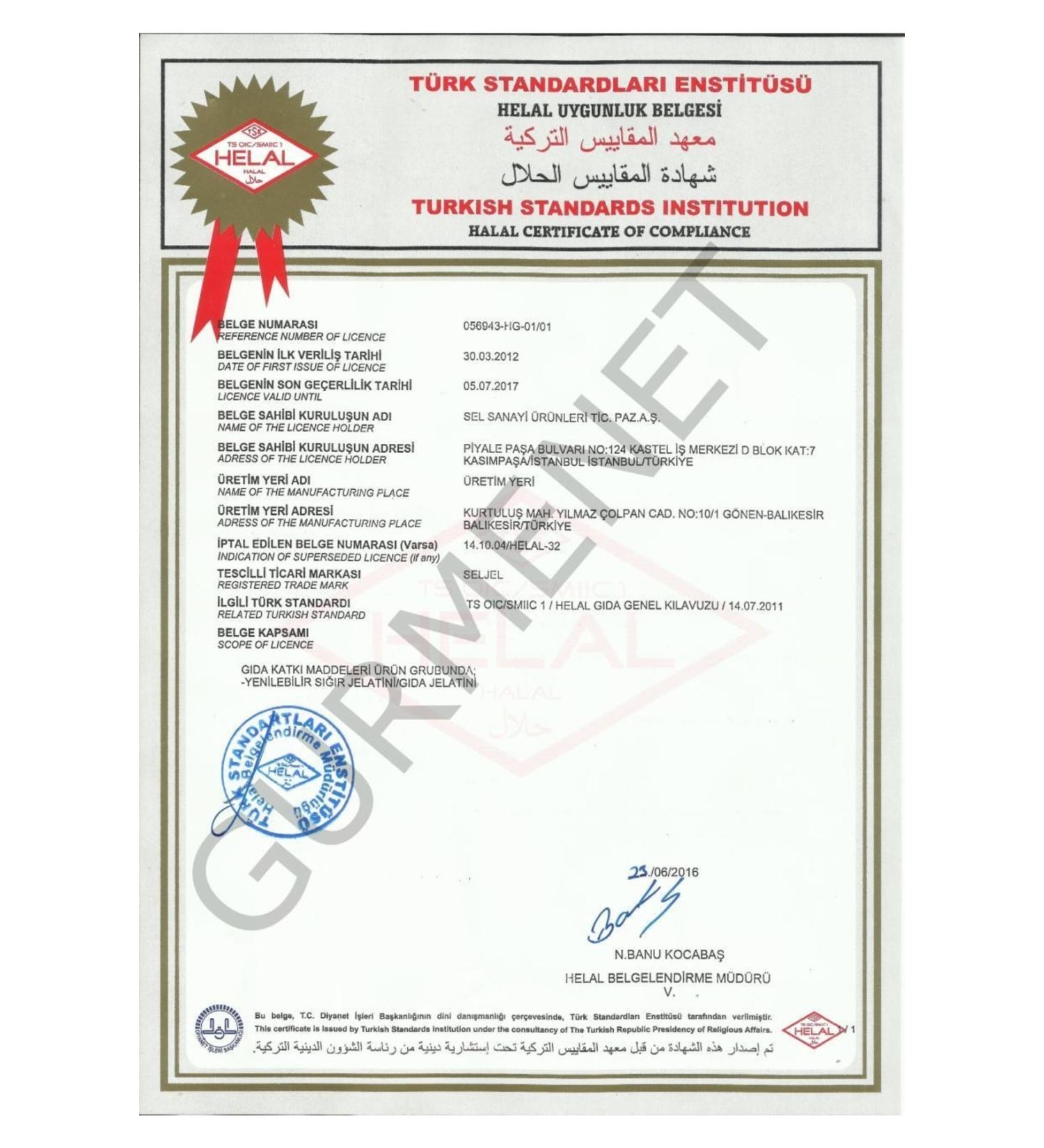 Ayfer Kaur Gelatin Powder 500 Gr.