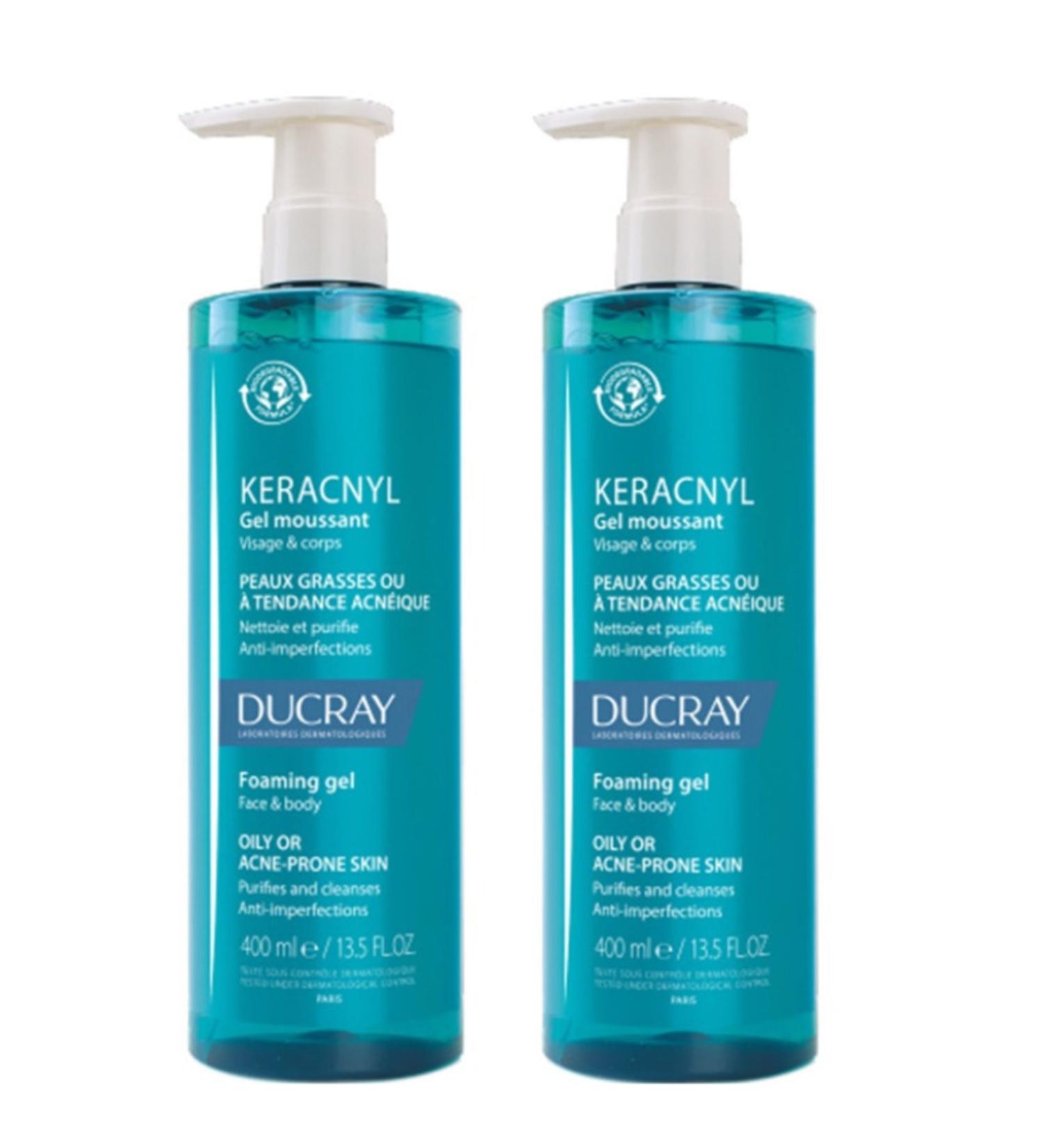 Ducray Keracnyl Washing Gel 400 Ml * 2 Pieces