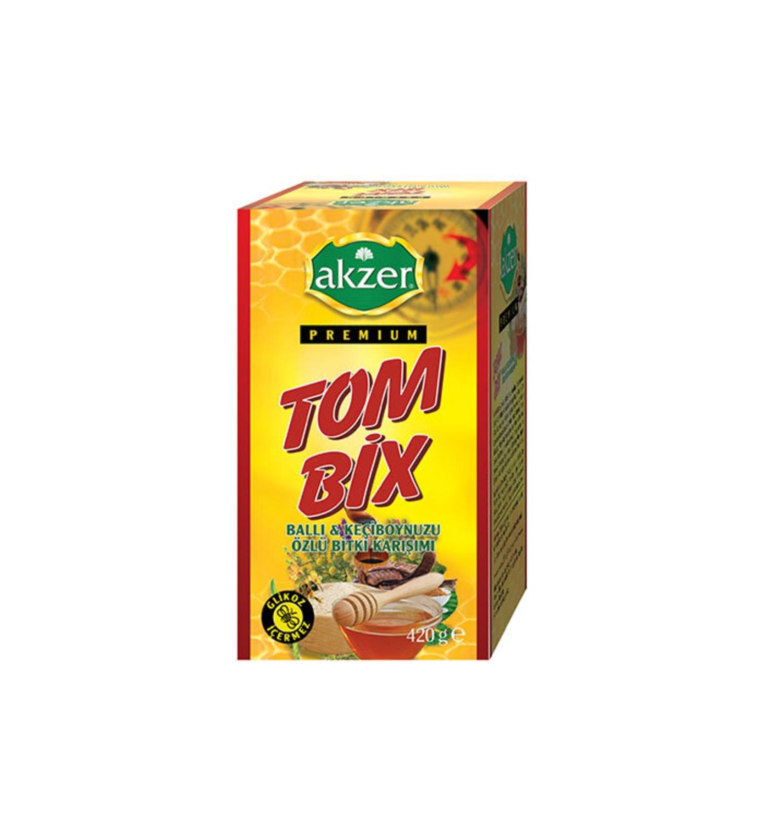 Akzer Premium Tombix Paste - Honey and Carob Extract Herbal Mixture Paste 420 Gr