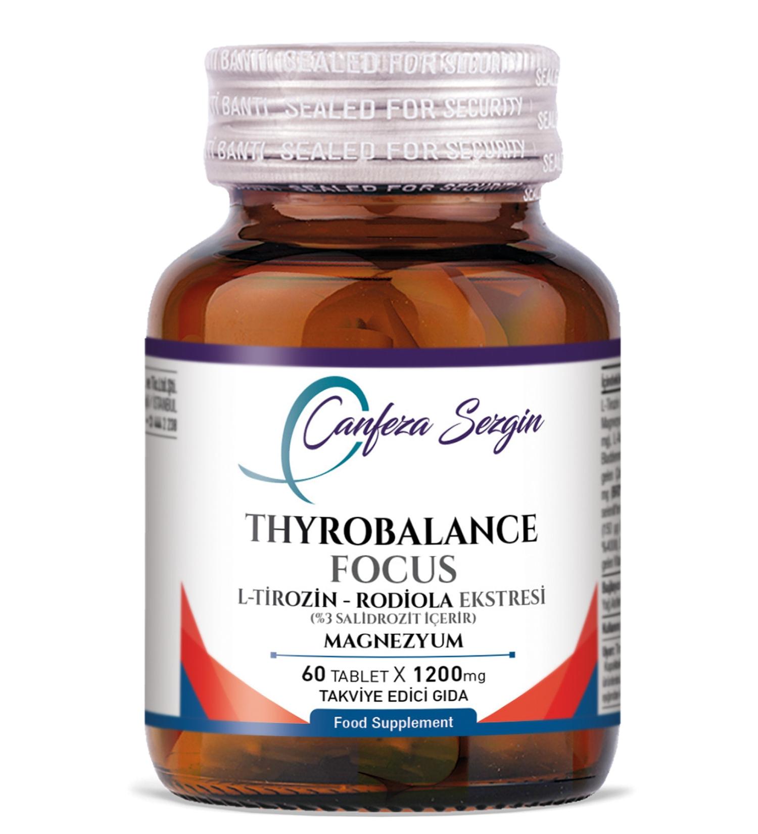 Canfeza Sezgin Thyrobalance Focus L-tyrosine - Rodiola Extract - Buy Online on GoSupps.com