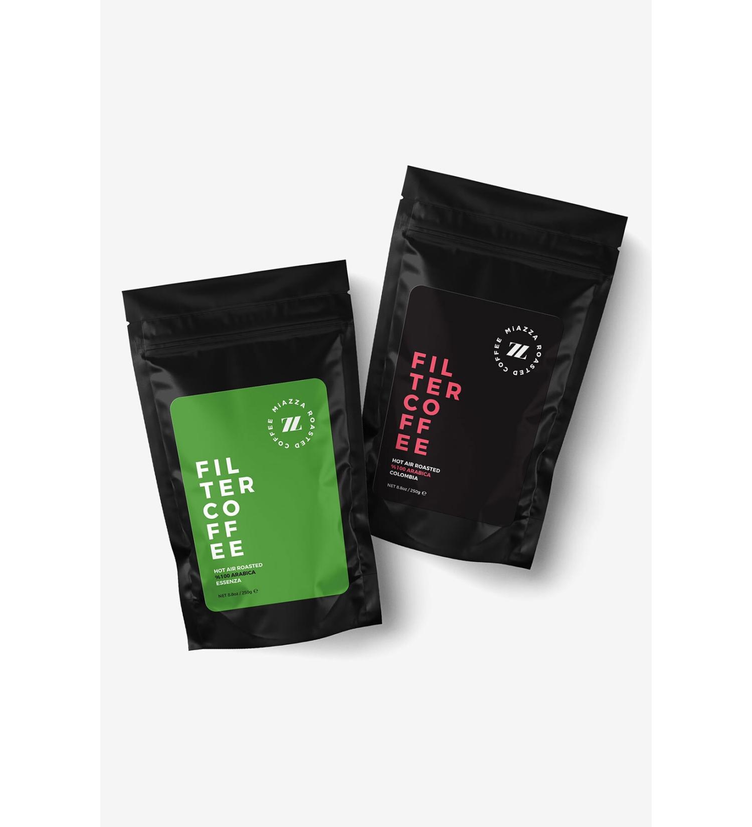 Miazza Coffee Ground Filter Coffee Essenza & Colombia 0 Arabica 2 X 250 gr