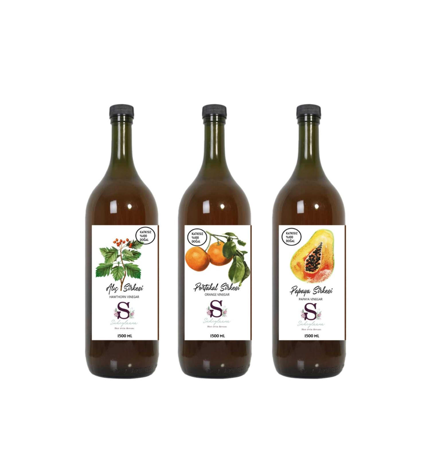 S heylaana Natural Hawthorn Orange and Ginkgo Biloba Vinegar 1500 ml