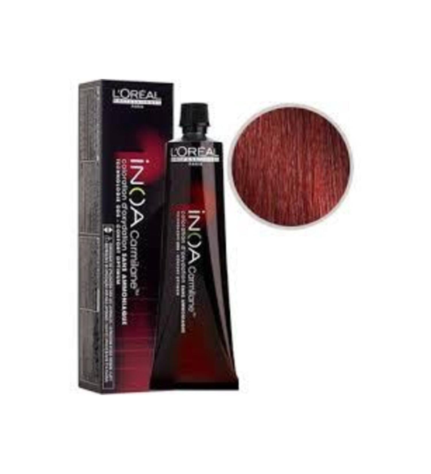 INOA C6.66 Number Carmilane Oxidant-Free Dark Deep Red Hair Dye 60 Ml