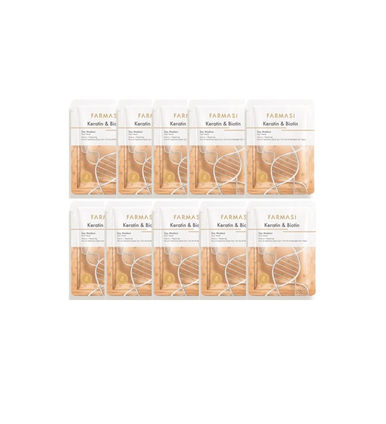 Farmasi Keratin & Biotin Hair Mask 10 Pieces