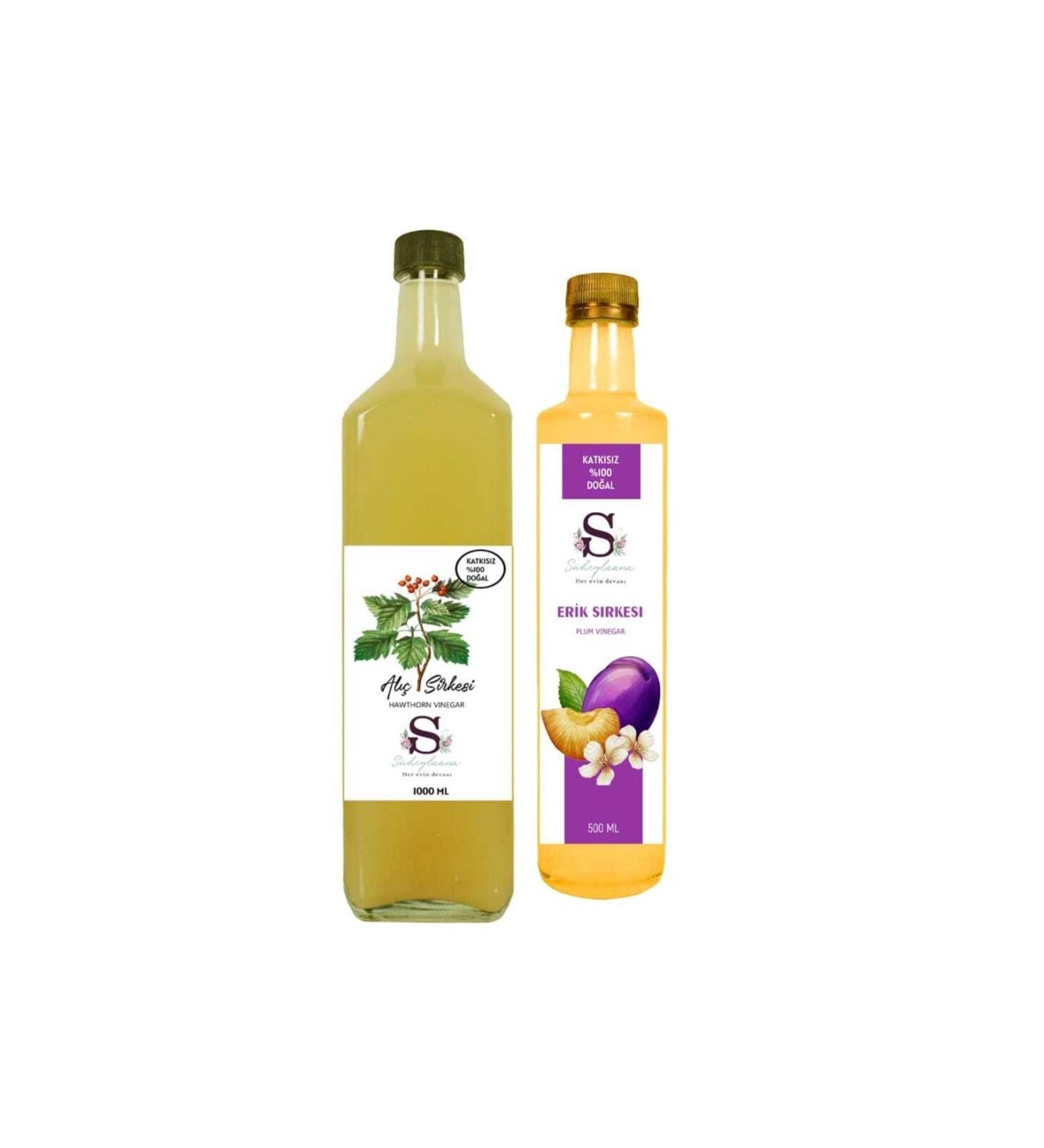 Suheylaana Natural Vinegar 1000 Ml And Plum Vinegar 500 Ml