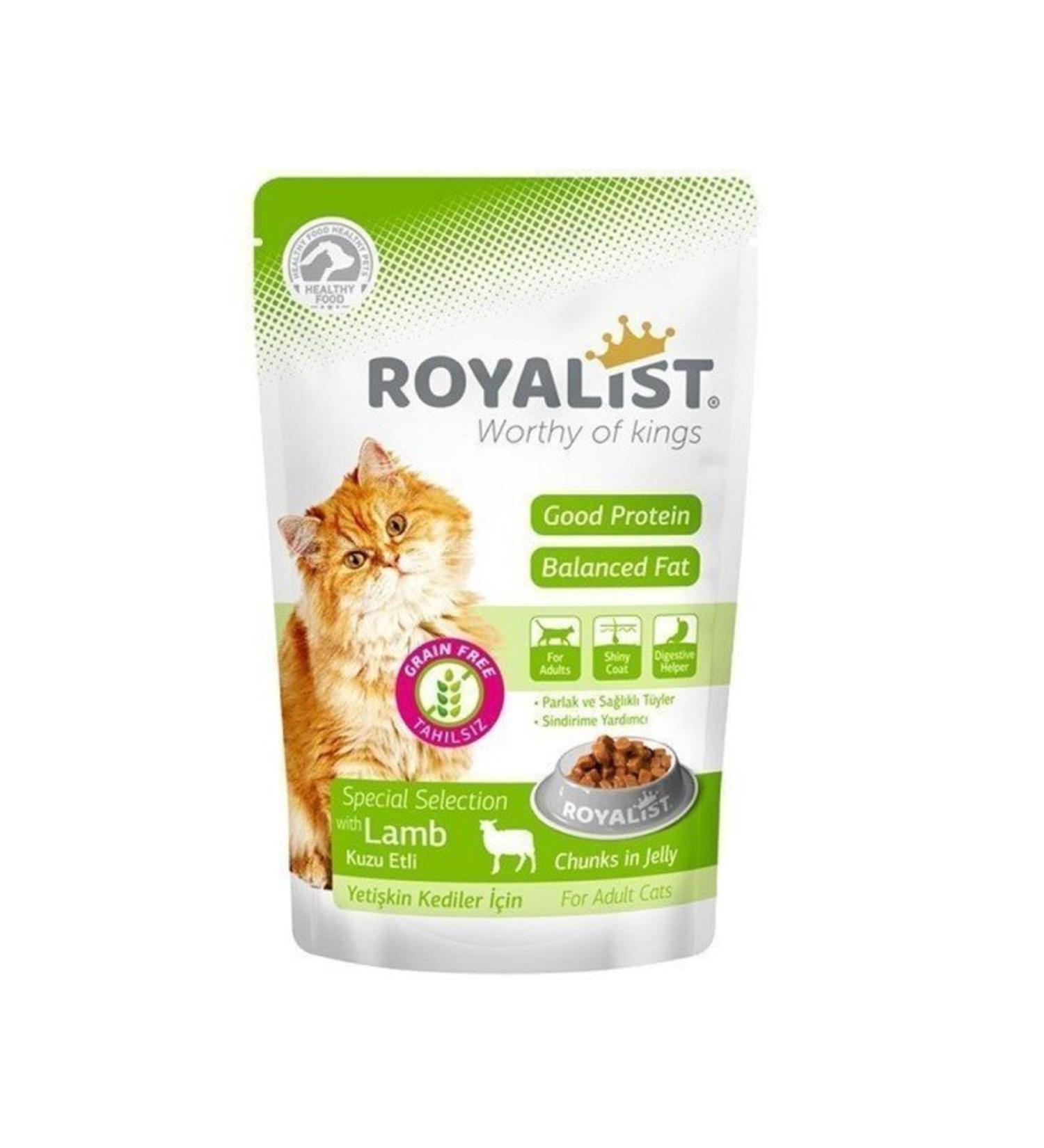 Royalist Lamb Adult Cat Pouch 85 Gr X 24