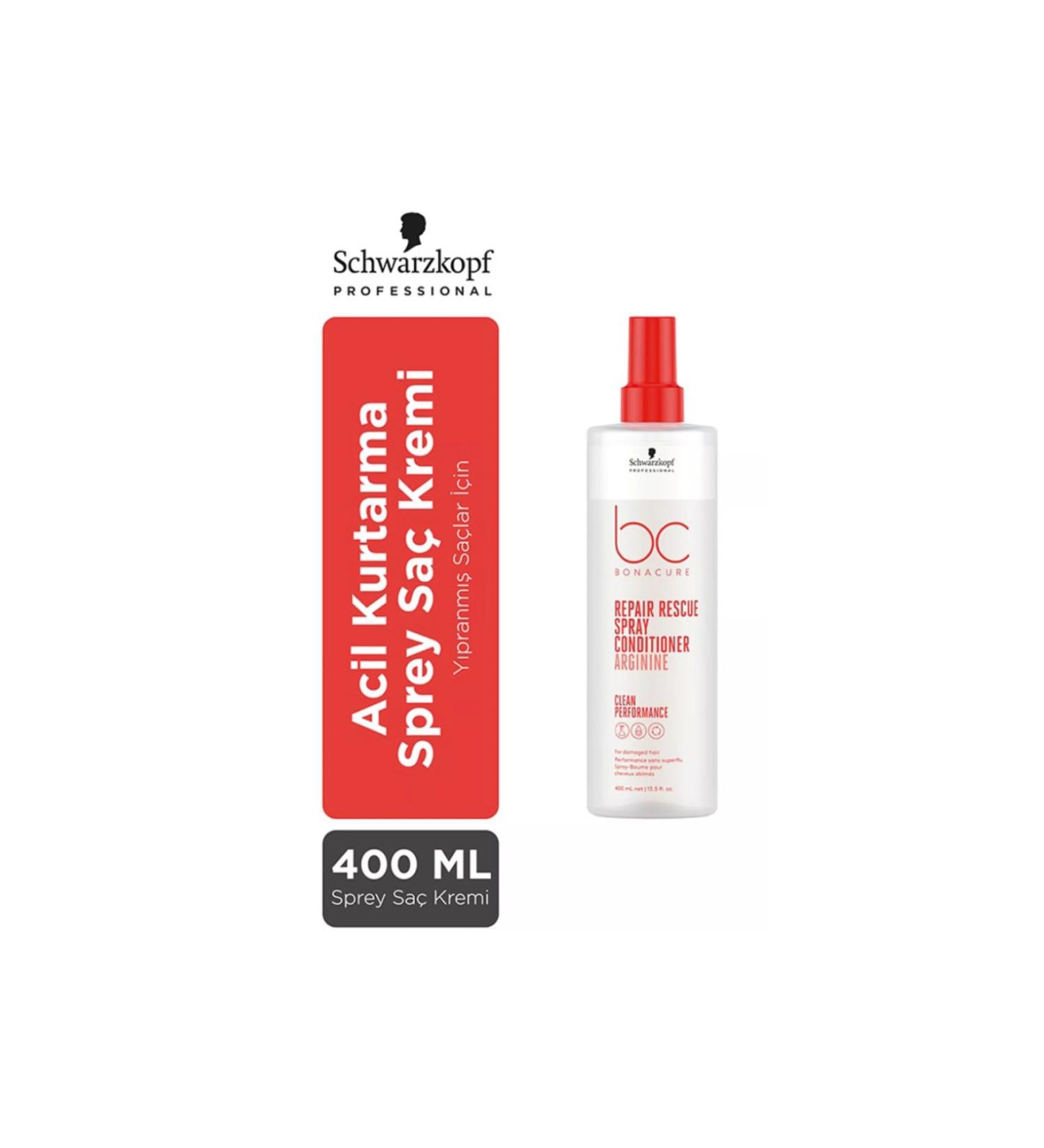 Schwarzkopf Bc Bonacure Emergency Rescue Repair Spray Conditioner for Damaged Hair 400 Ml - Buy Online on GoSupps.com