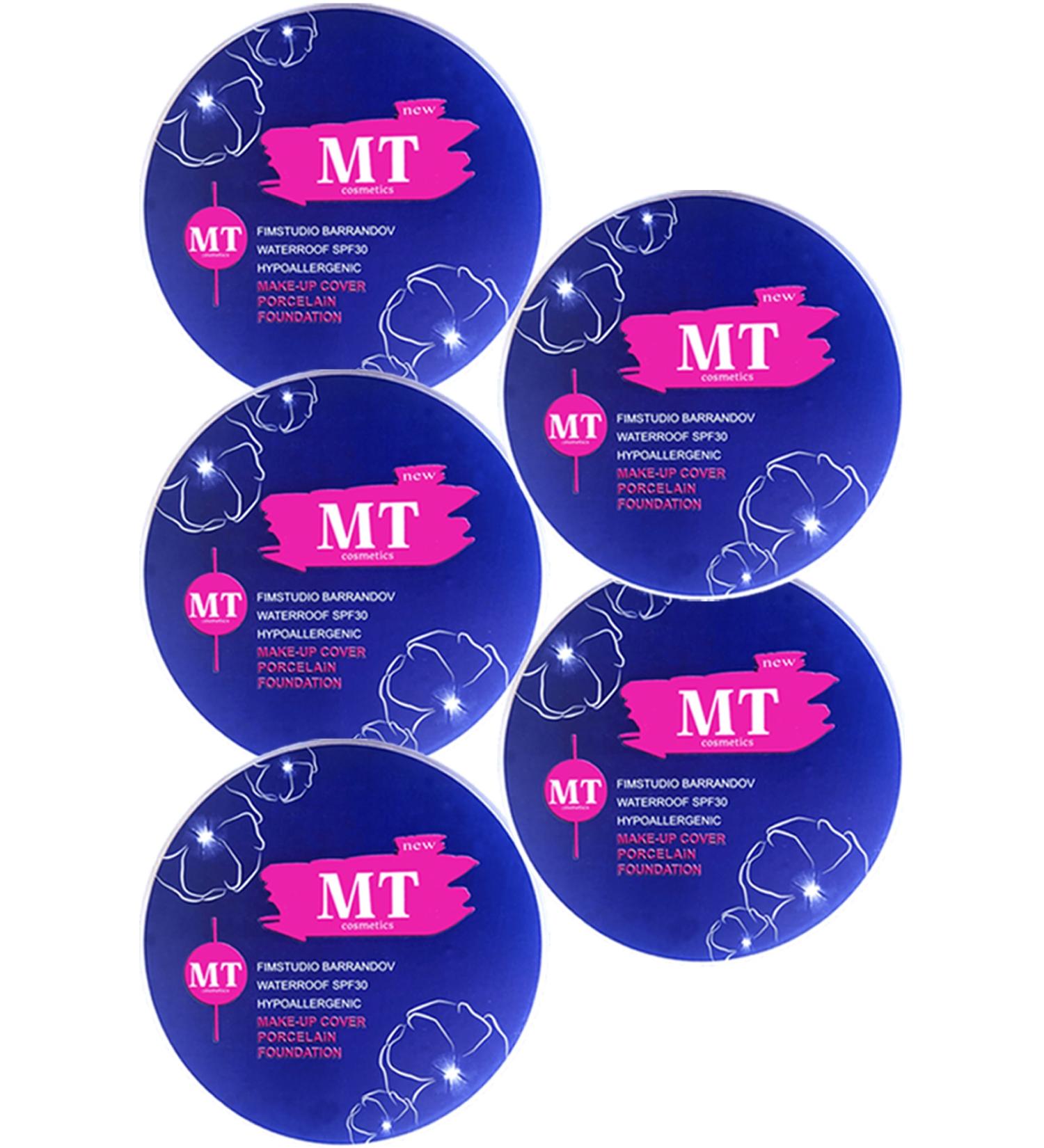 MT Porcelain Foundation Make-up Cover 5 Pieces (210: Medium Tone)