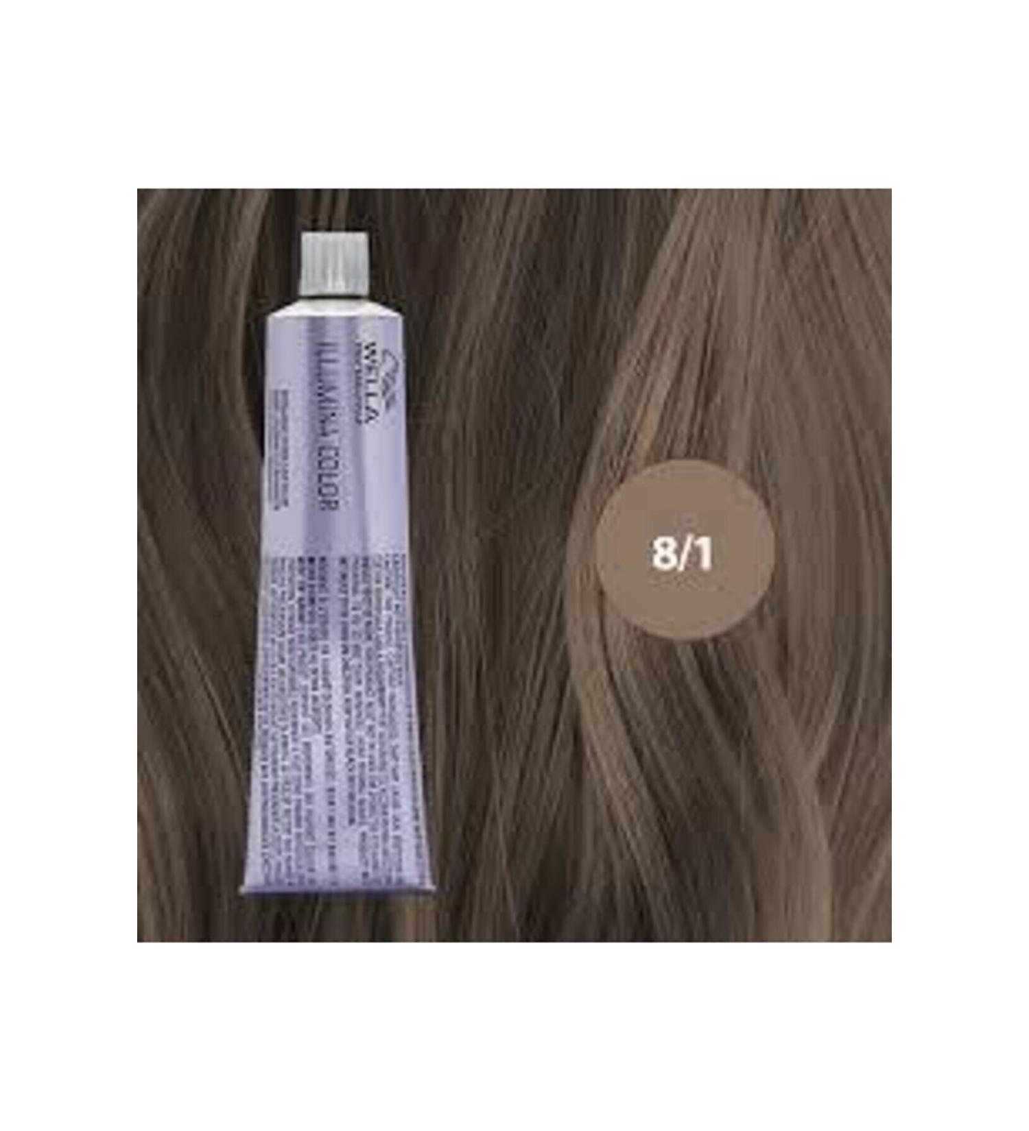 Wella Illumina 8/1 Light Ash Blonde Hair Dye 60 _ml*
