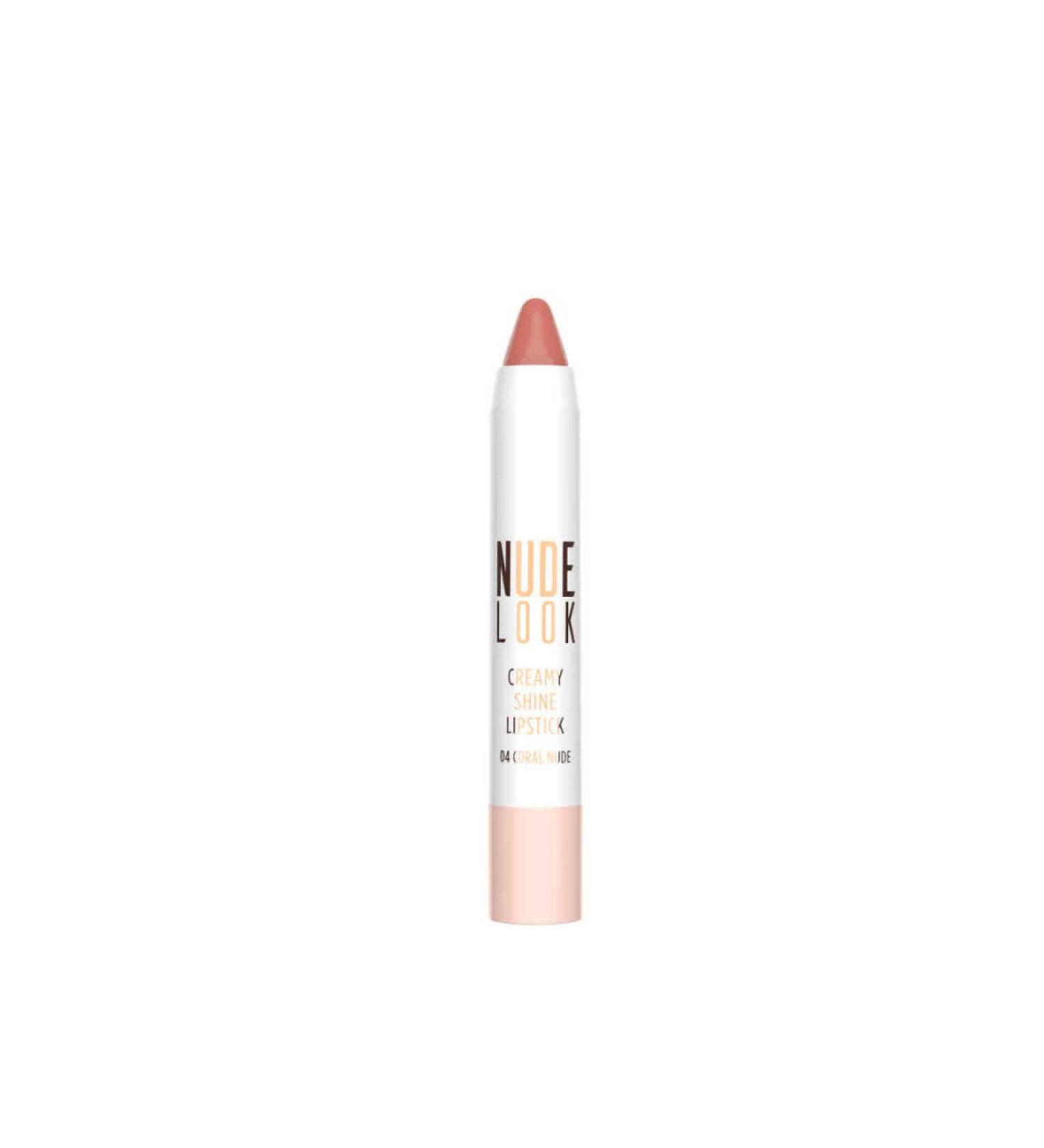 Golden Rose Creamy Nude Look Shiny Lipstick No-04