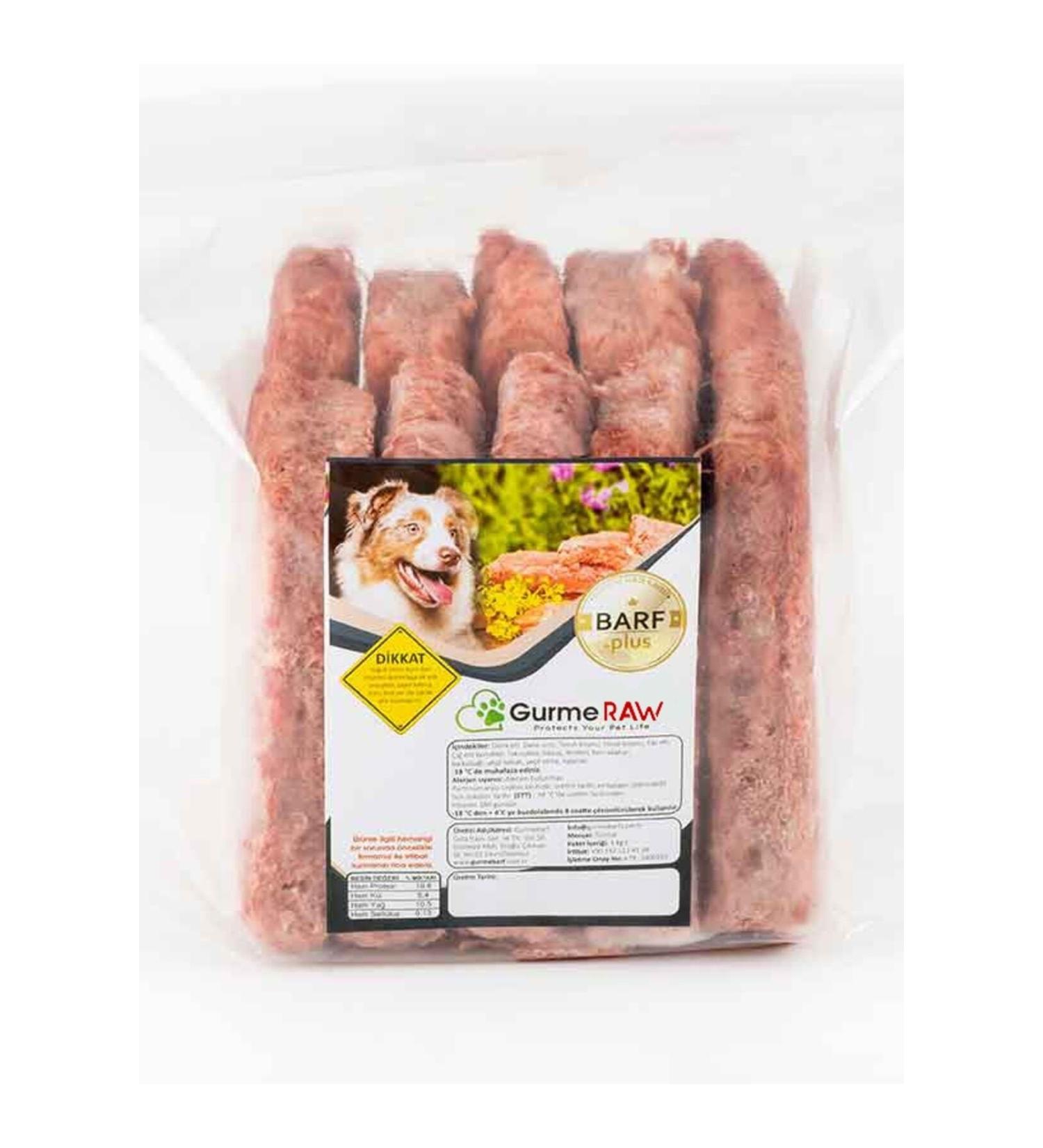 GurmeRAW Barf Plus - 5 Kg Raw Dog Food Barf - (IN 100 GR PORTIONS) Gurme - Buy Online on GoSupps.com