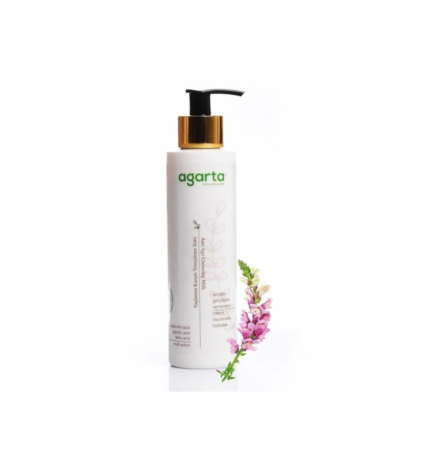 Agarta Natural Anti-Aging Clean Milk 225 Ml - Buy Online on GoSupps.com