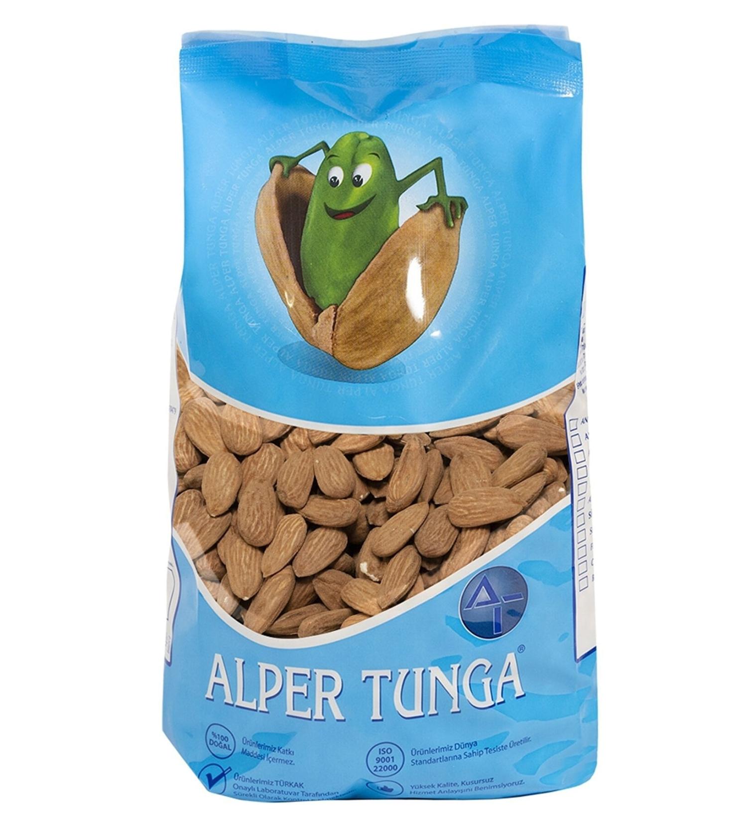 Alper Tunga Almond Kernels Roasted with Salt 1000 Gr