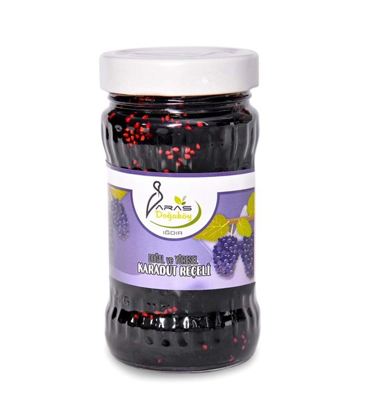 Aras Do ak y Natural and Local Black Mulberry Jam 380 Gr