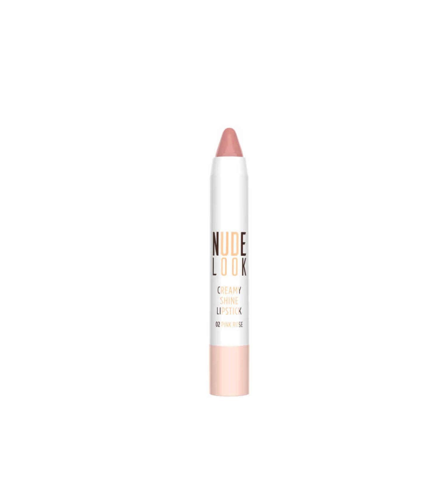 Golden Rose Creamy Nude Look Shiny Lipstick No:02