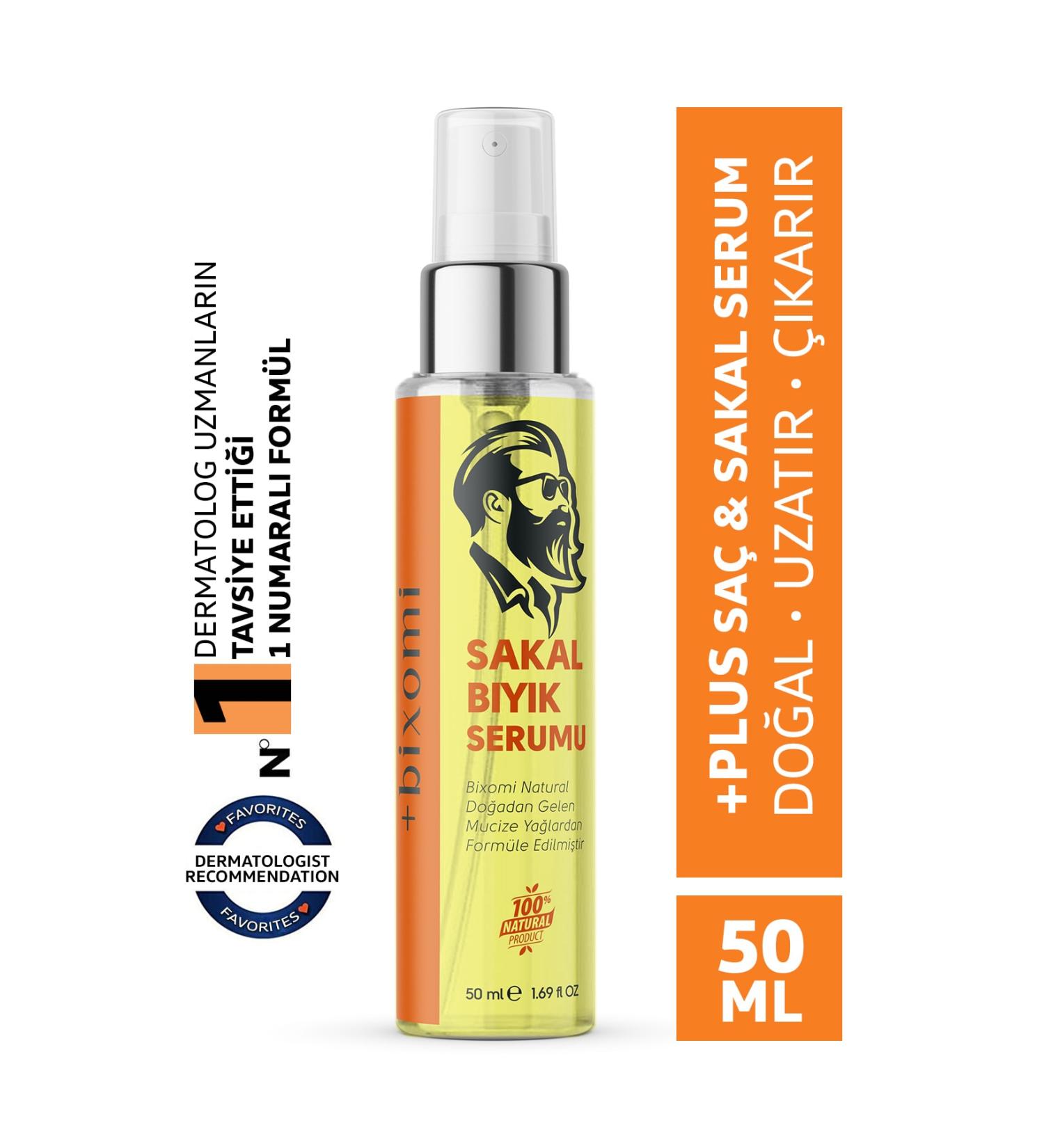 Bixomi Hair & Beard Growth Repair Serum 50 ml - Buy Online on GoSupps.com