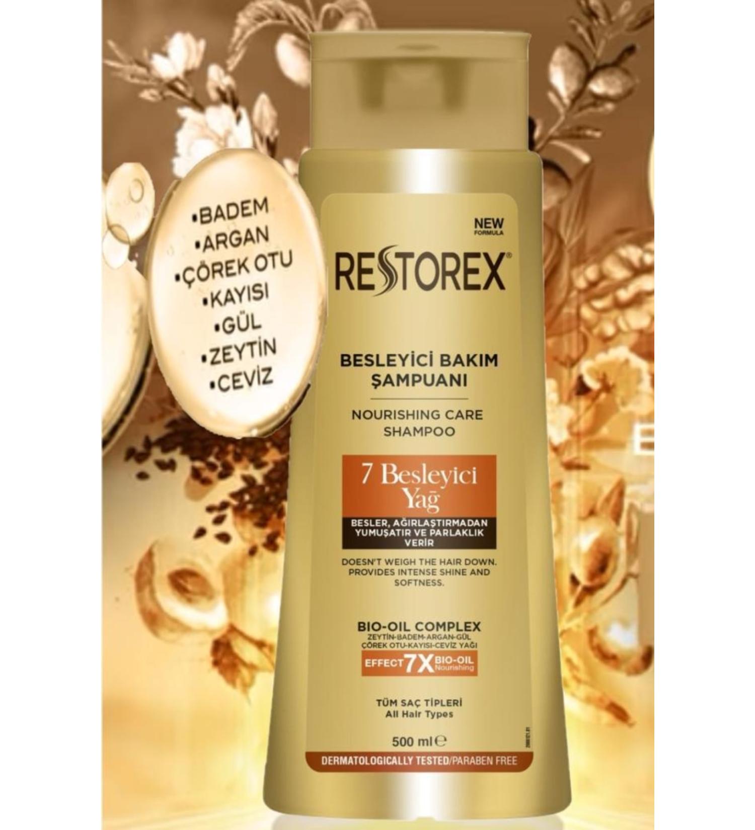 Restorex 7 Nourishing Oil Care Shampoo 500 Ml Special Series - Buy Online on GoSupps.com