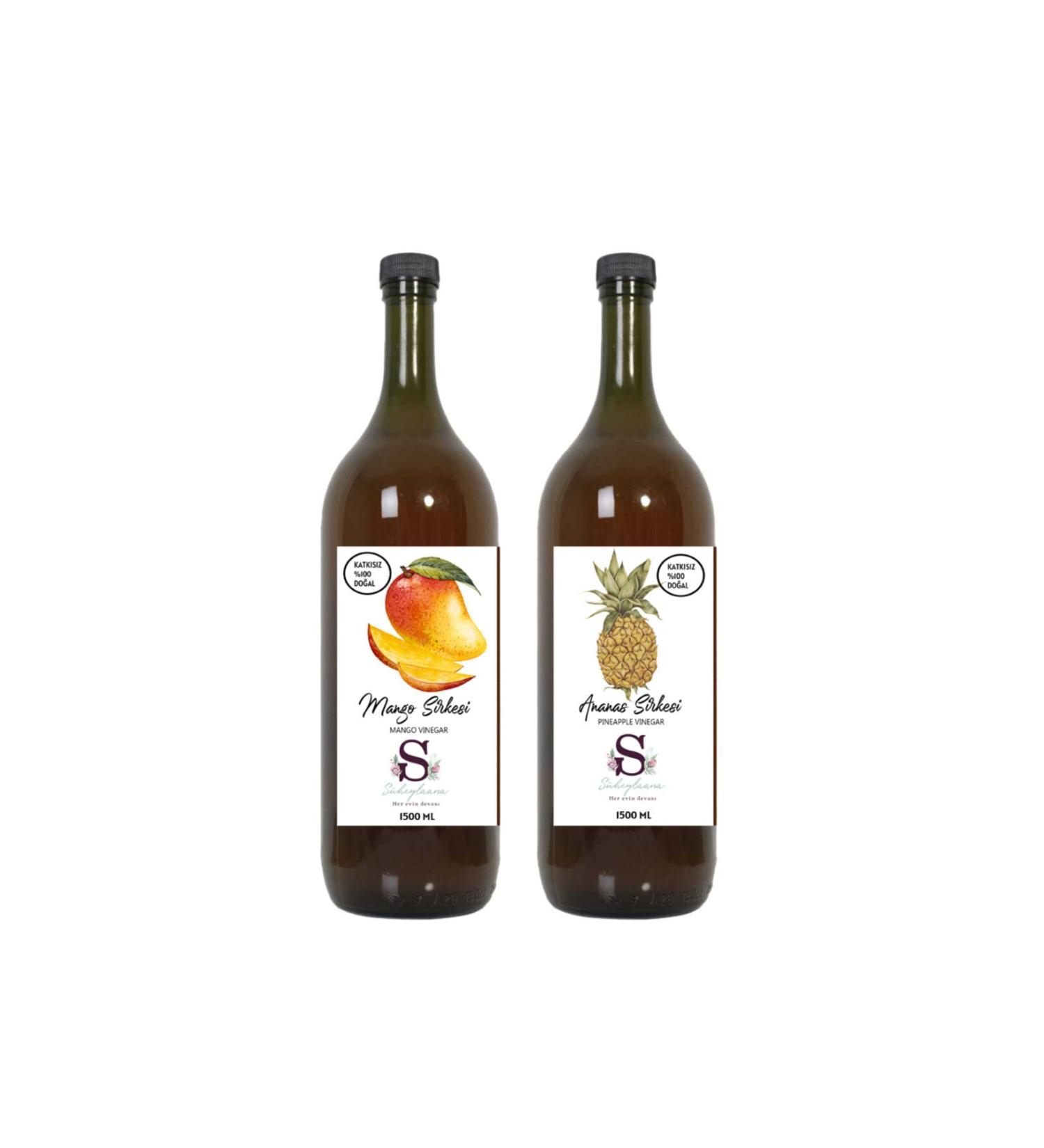 Suheylaana Natural Pineapple Vinegar 1500 Ml And Natural Mango Vinegar 1500 Ml