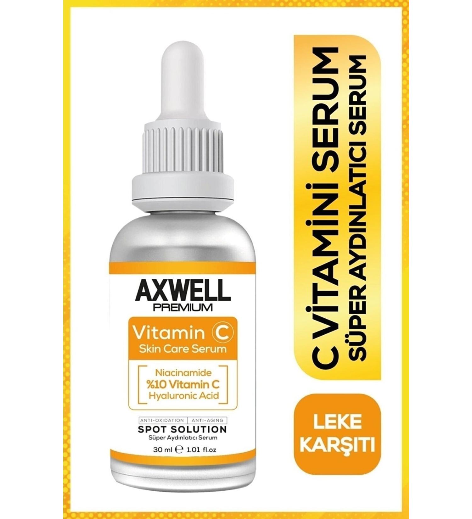 AXWELL PREMIUM Niacinamide Hyaluronic Acid Vitamin C Super Brightening Serum (30 Ml) - Buy Online on GoSupps.com