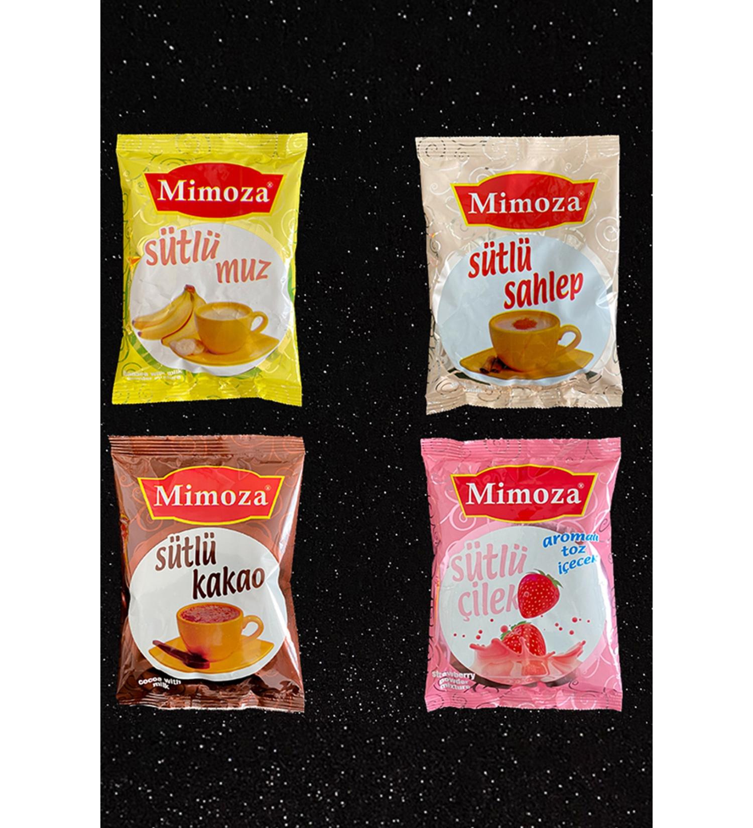 Mimosa Milk Strawberry Milk Banana Milk Cocoa Sahlep Flavored Milk Shake Set Hot Cafe Winter Tea Set of 4 800gr. - Buy Online on GoSupps.com