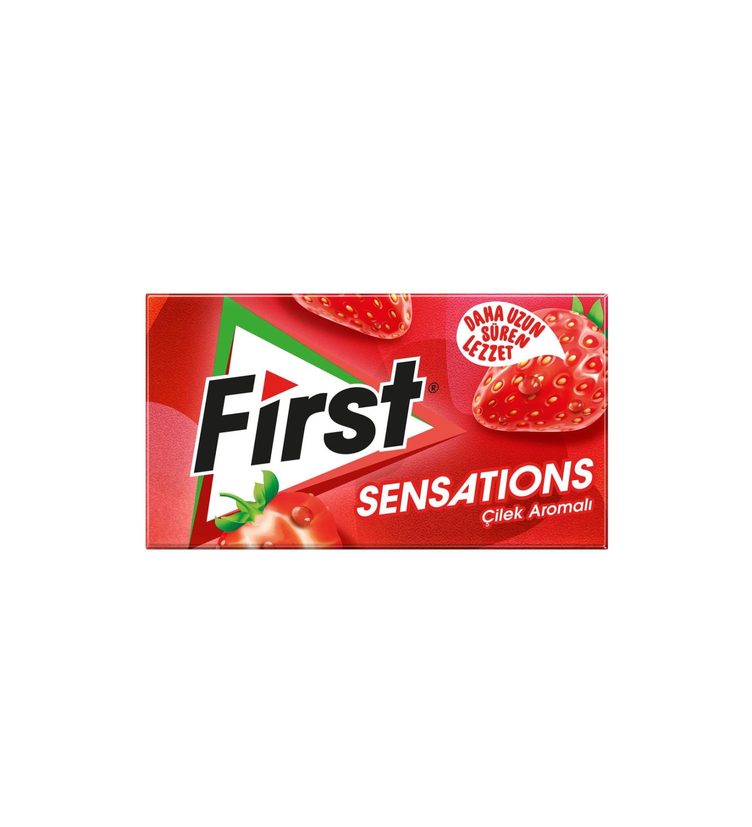 First Sensations Strawberry Flavored Gum 27 Gr