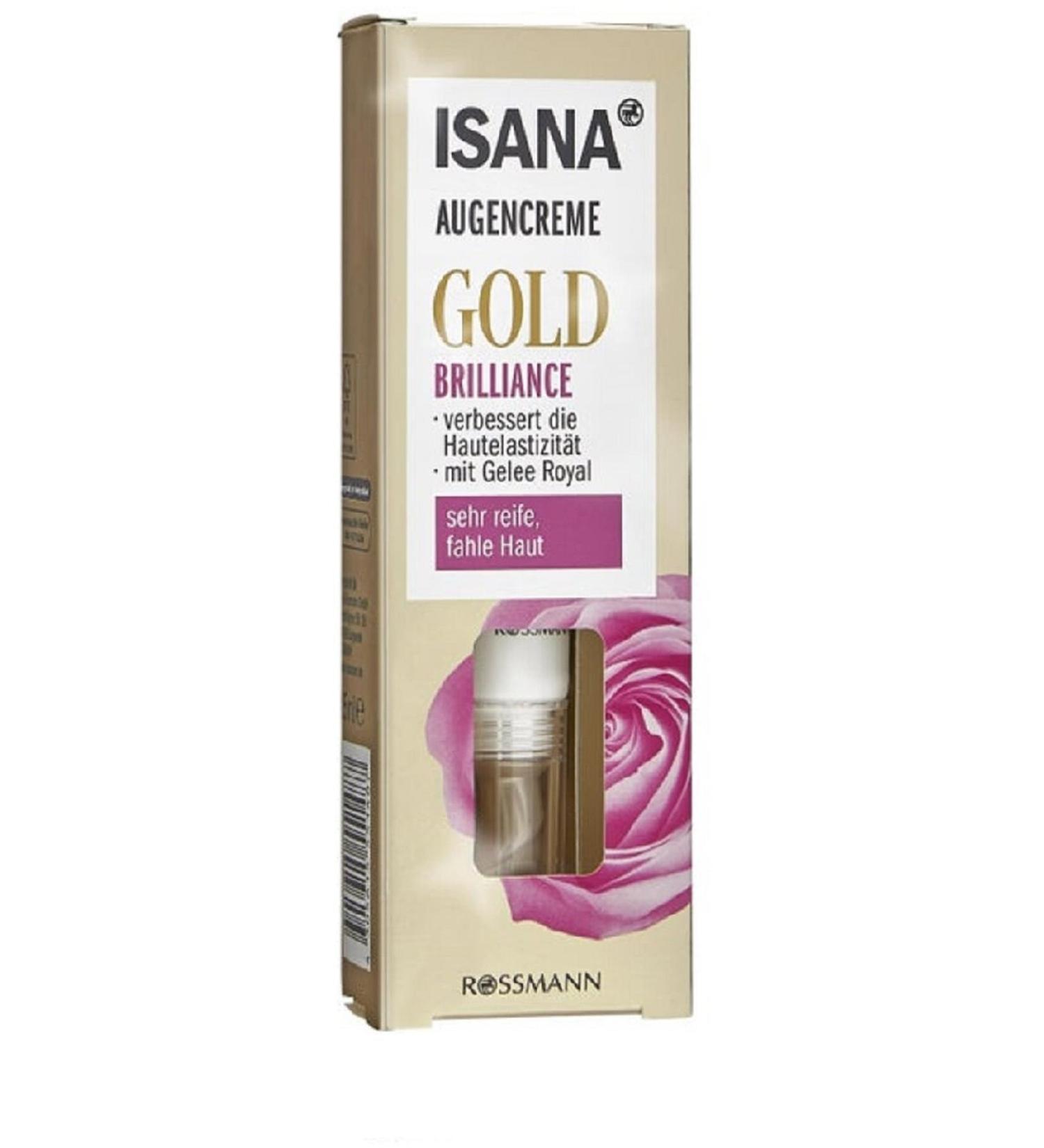 ISANA Gold Brilliance Eye Cream Intensive Care 15 Ml